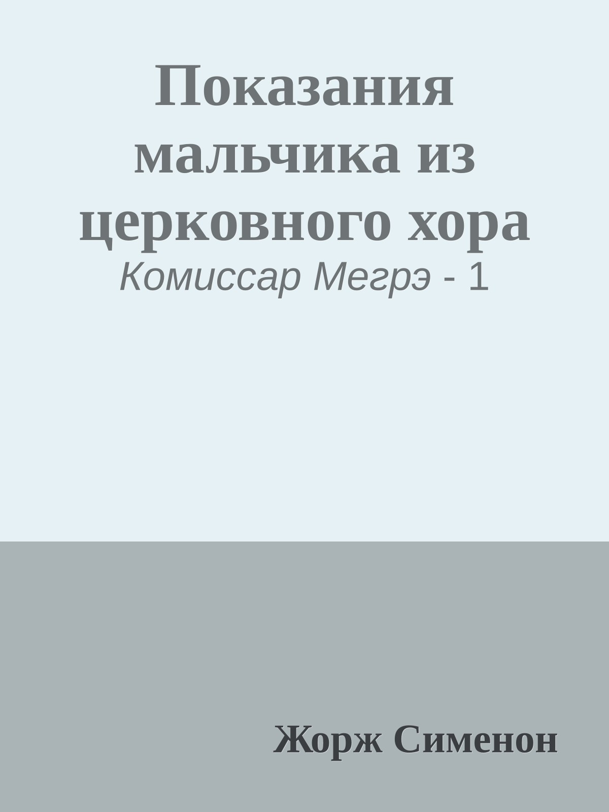 Показания мальчика из церковного хора