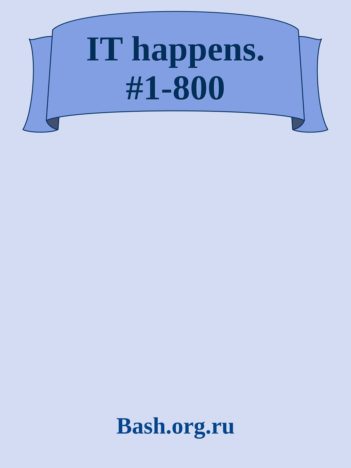 IT happens. #1-800