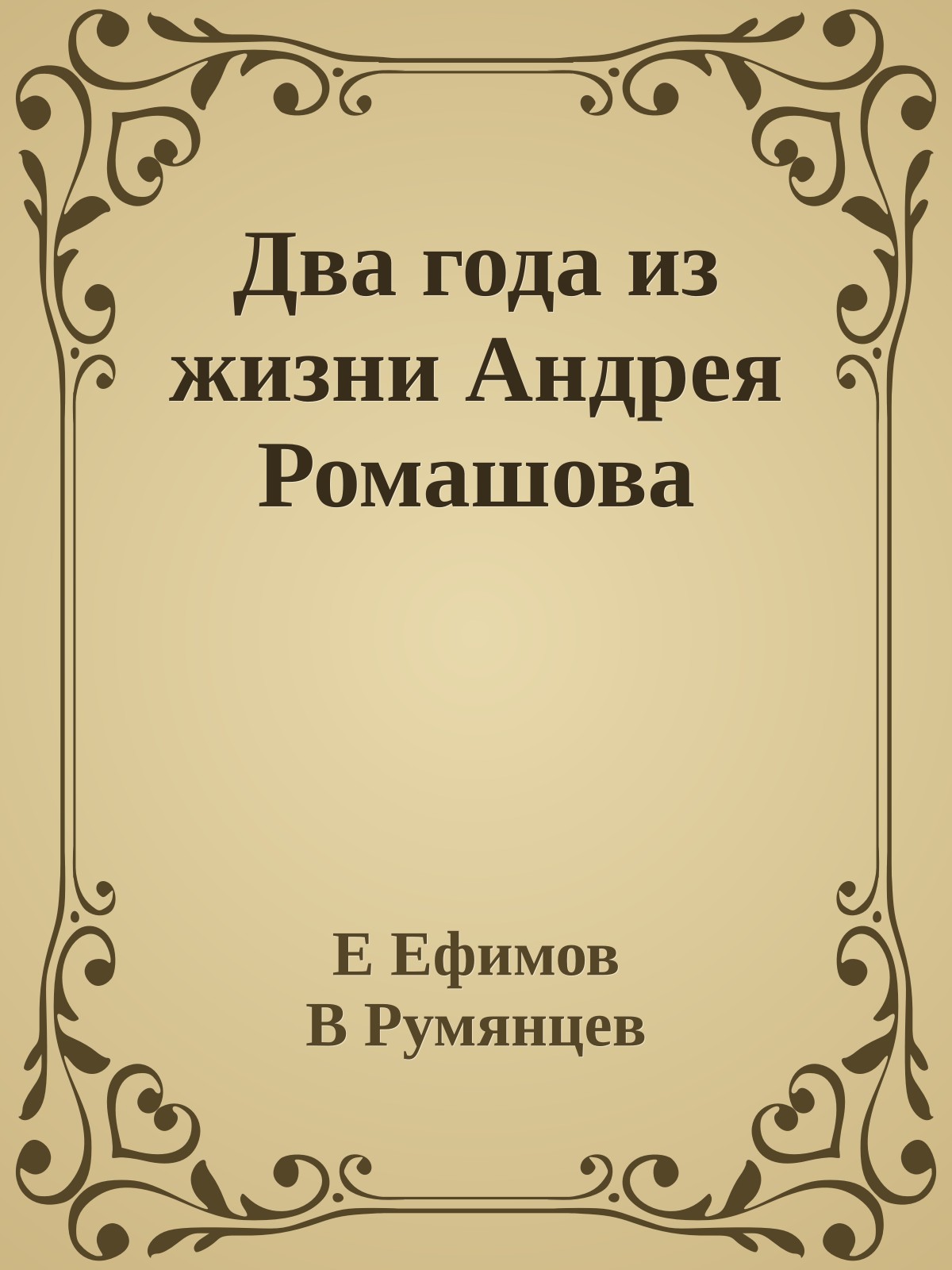 Два года из жизни Андрея Ромашова