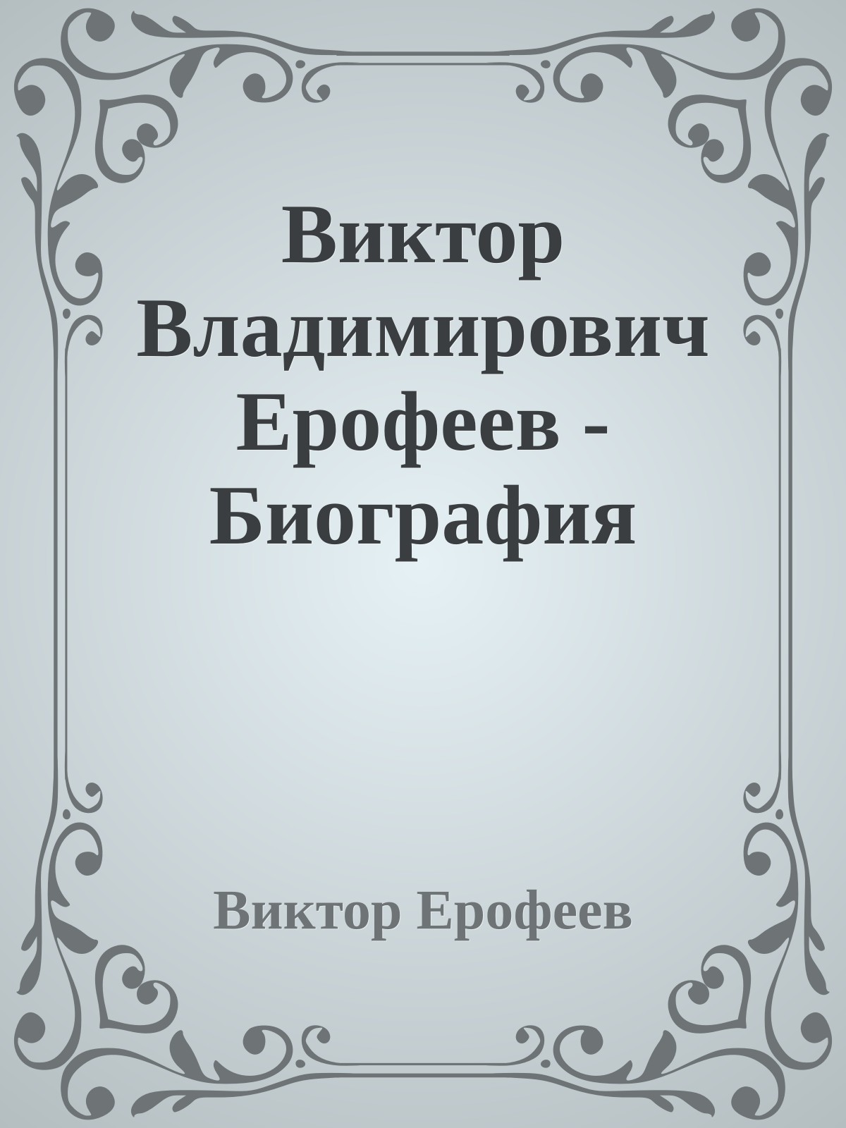 Виктор Владимирович Ерофеев - Биография