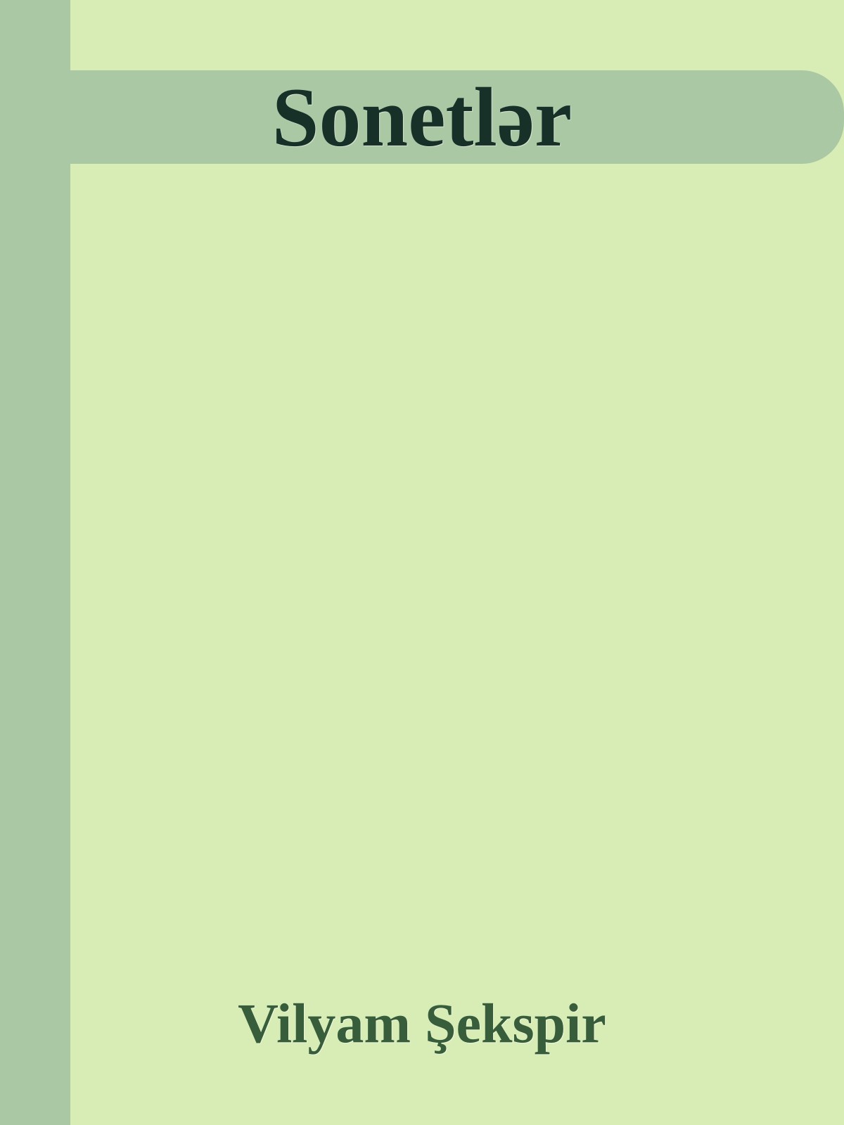 Sonetlər