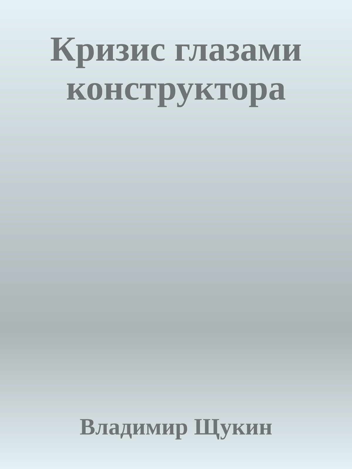 Кризис глазами конструктора