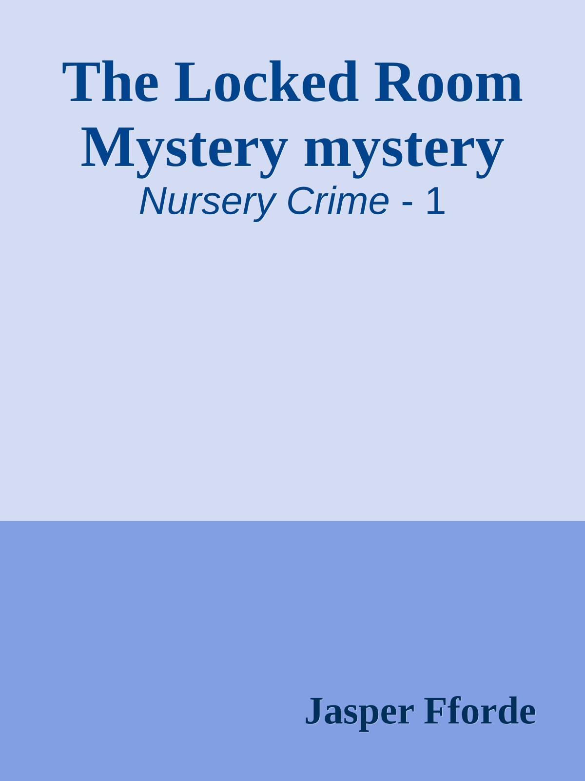 The Locked Room Mystery mystery