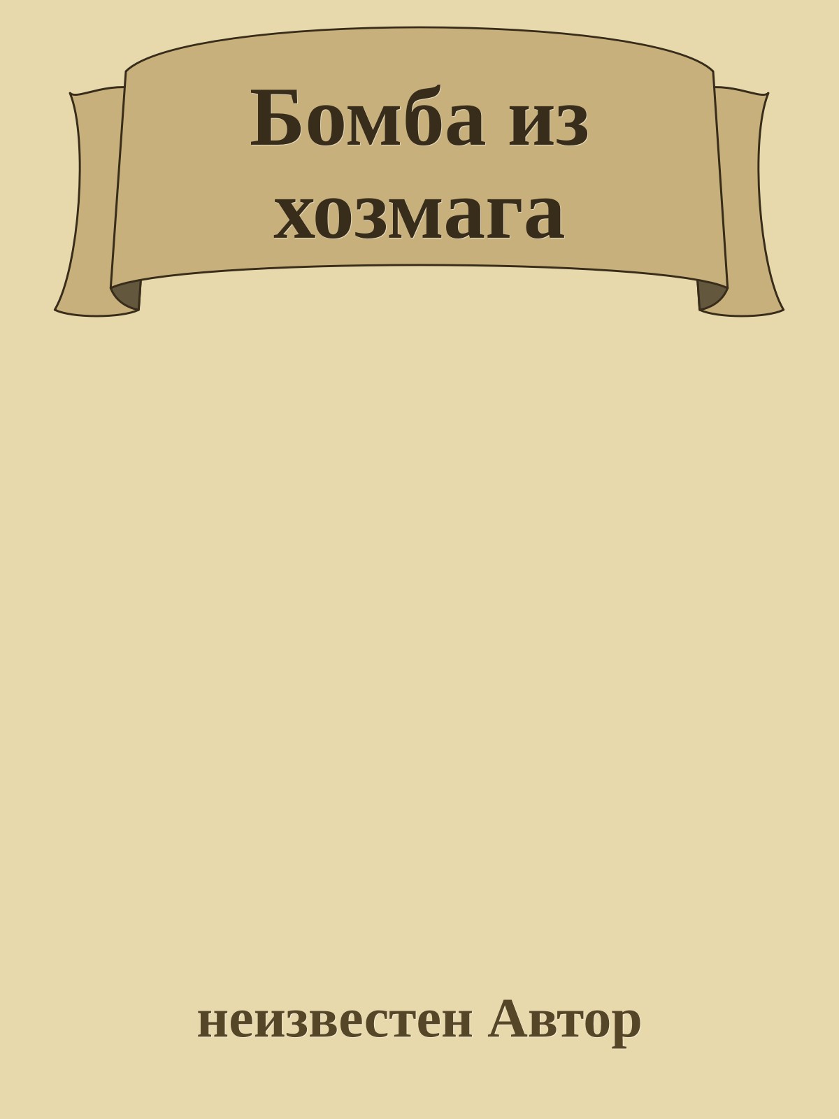 Бомба из хозмага