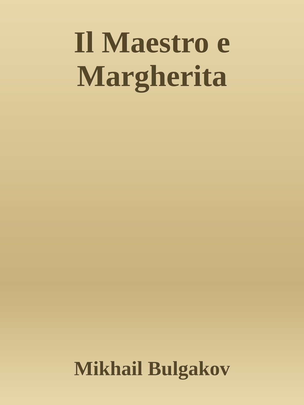 Il Maestro e Margherita