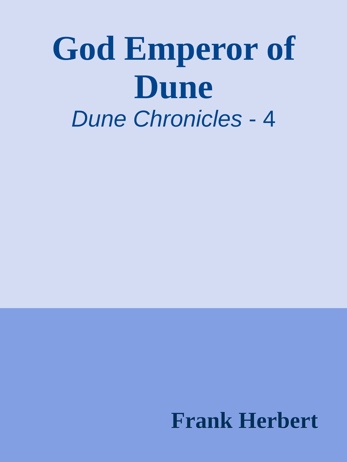 God Emperor of Dune