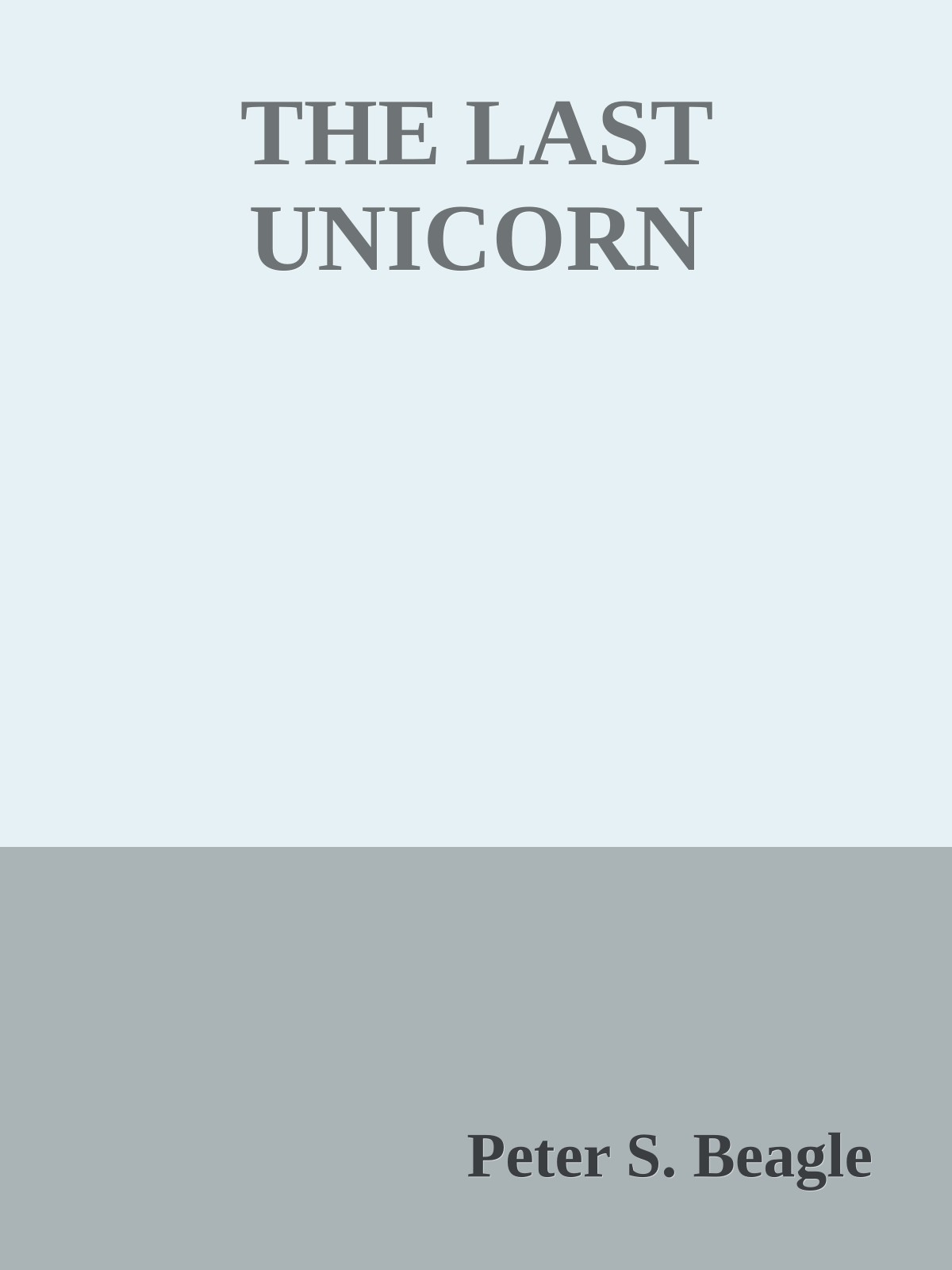 THE LAST UNICORN