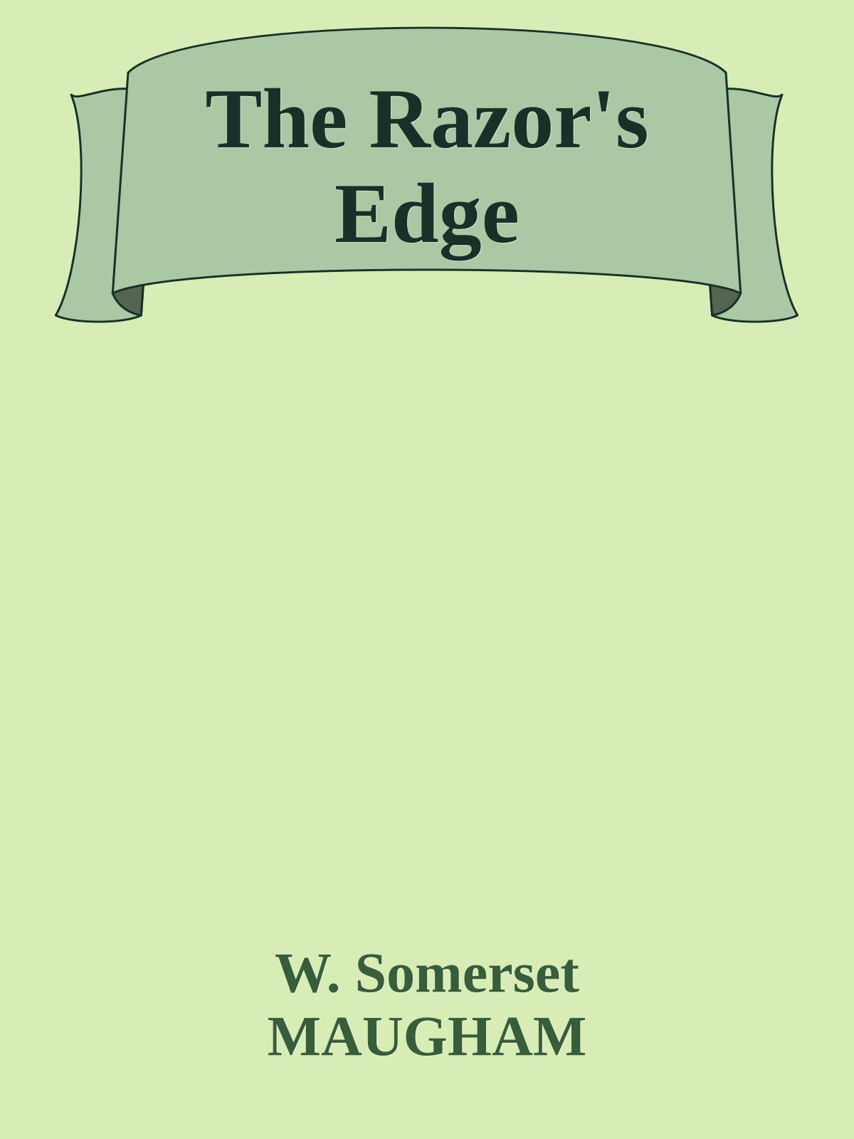 The Razor's Edge