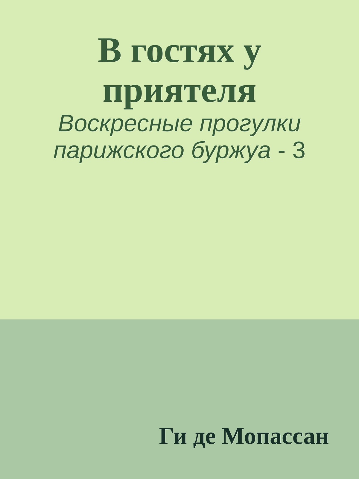 В гостях у приятеля