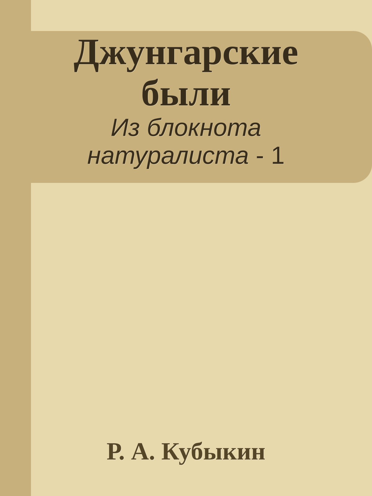 Джунгарские были