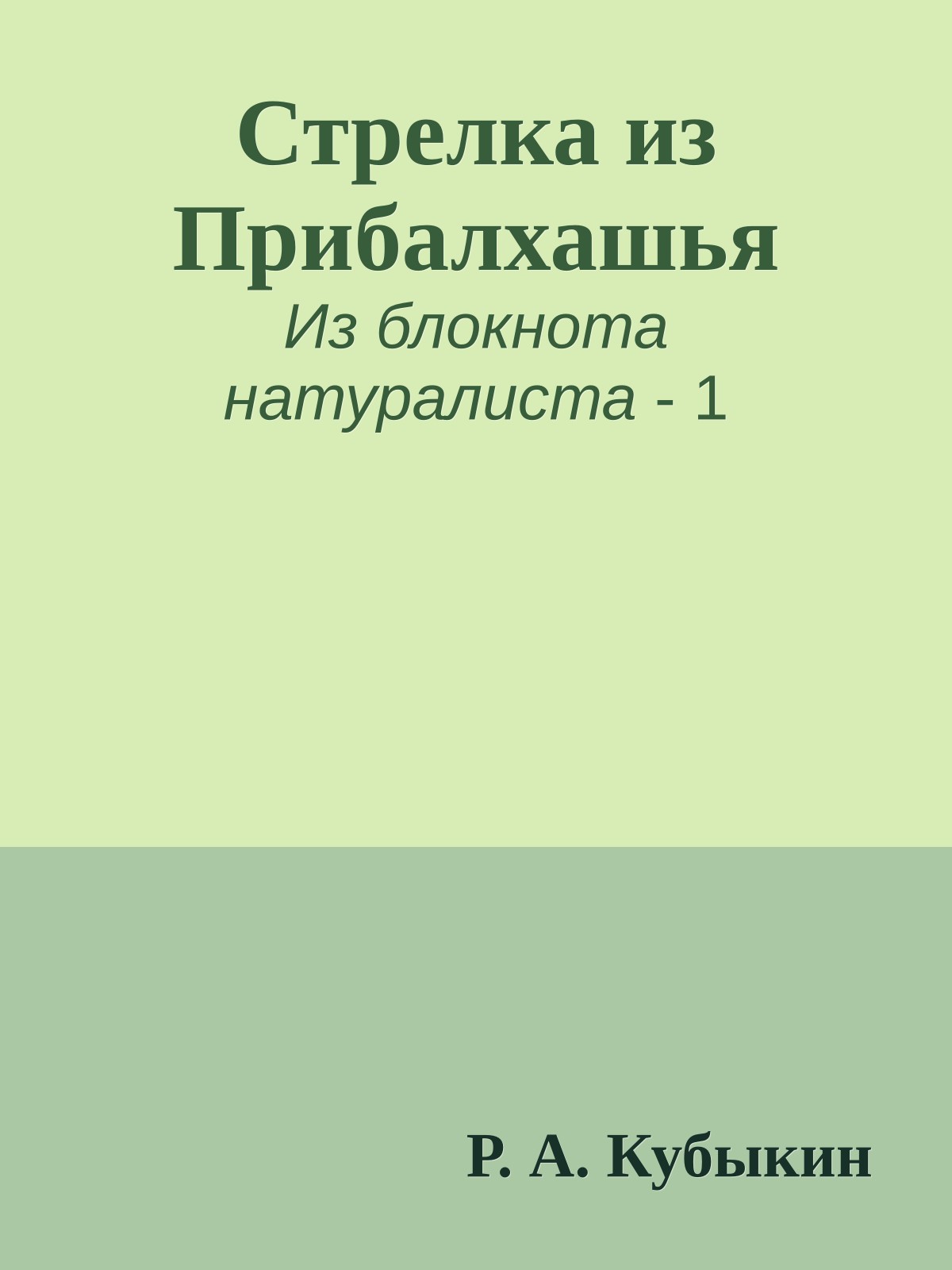 Стрелка из Прибалхашья