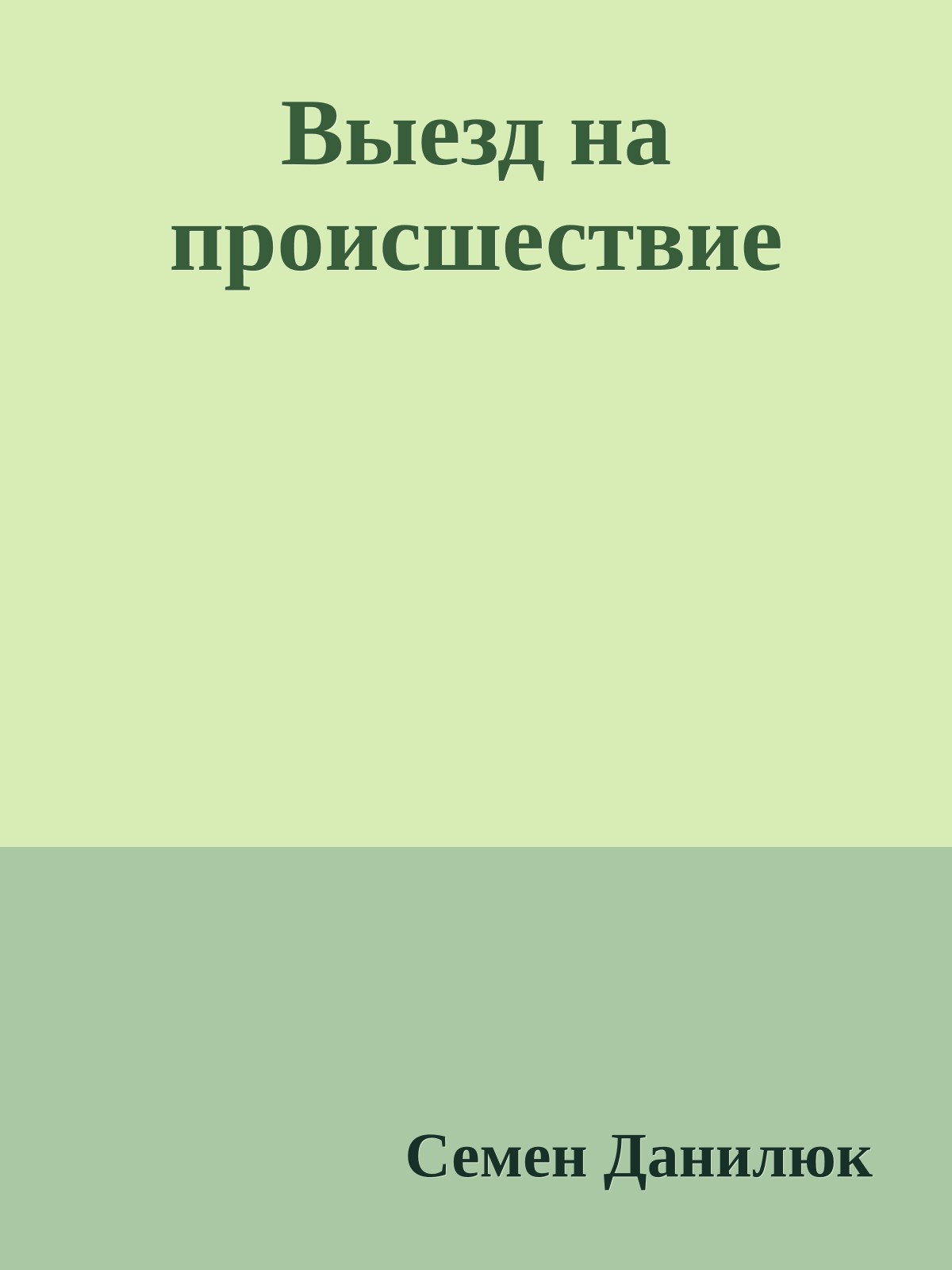 Выезд на происшествие