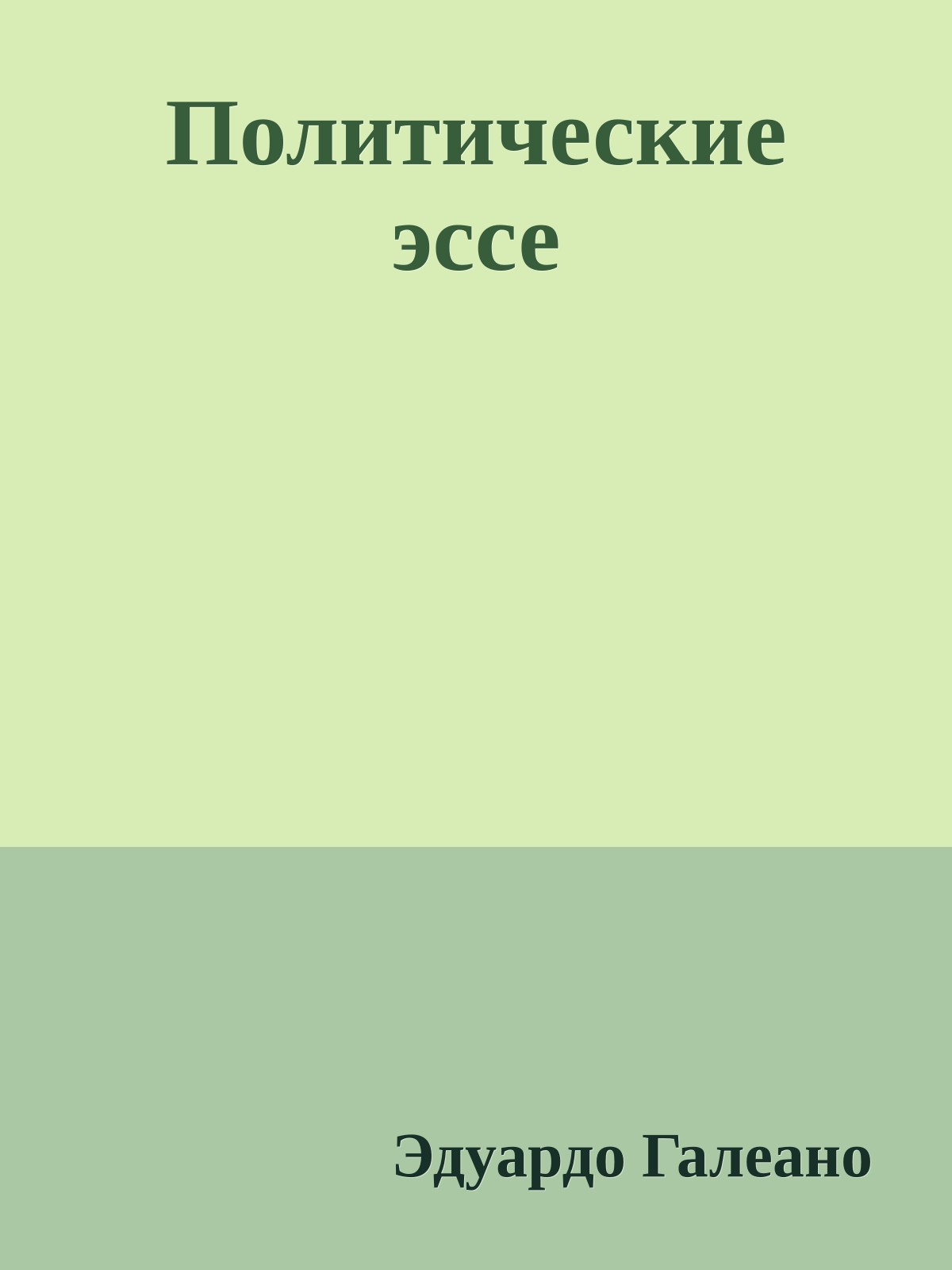 Политические эссе