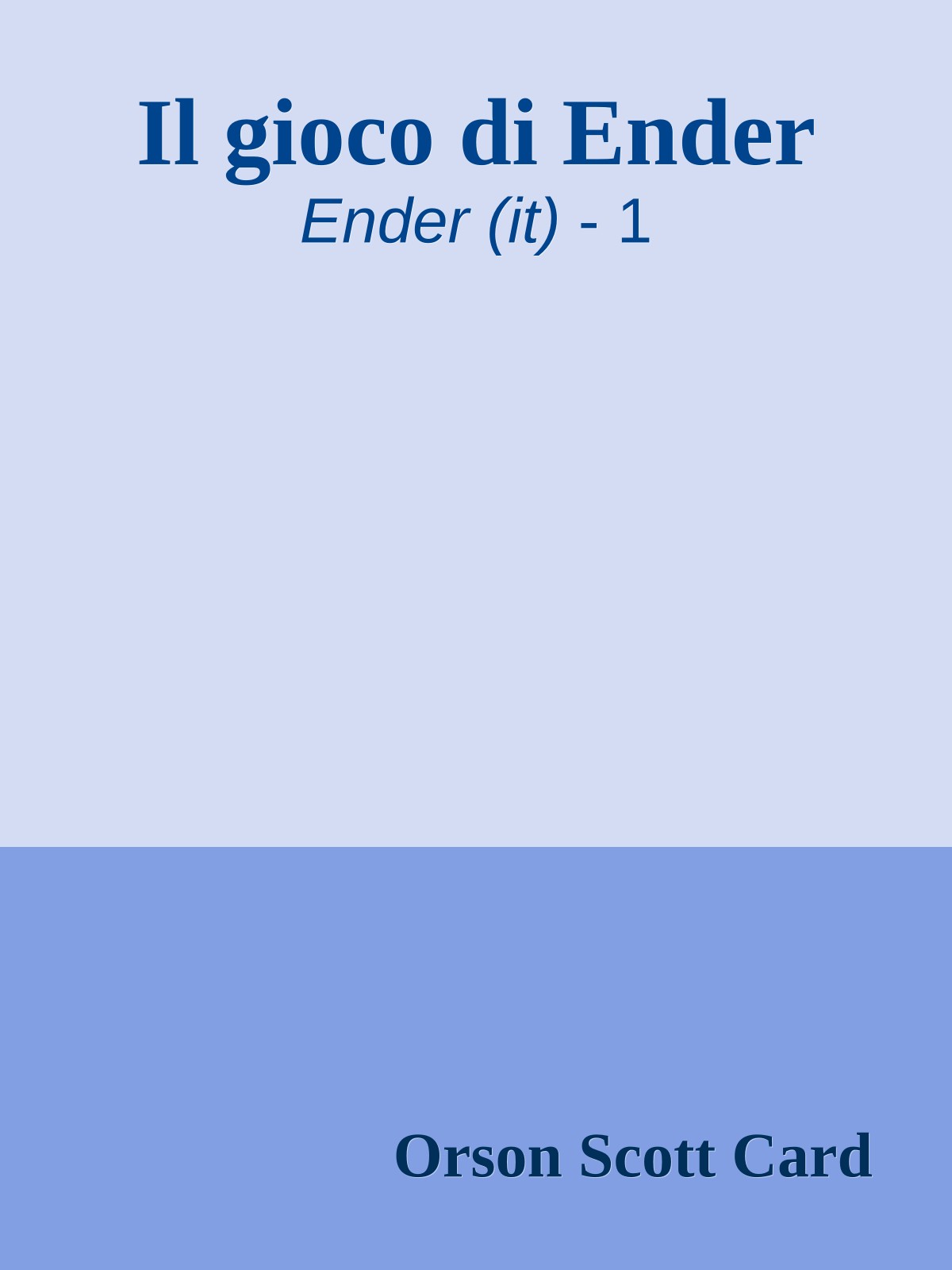 Il gioco di Ender