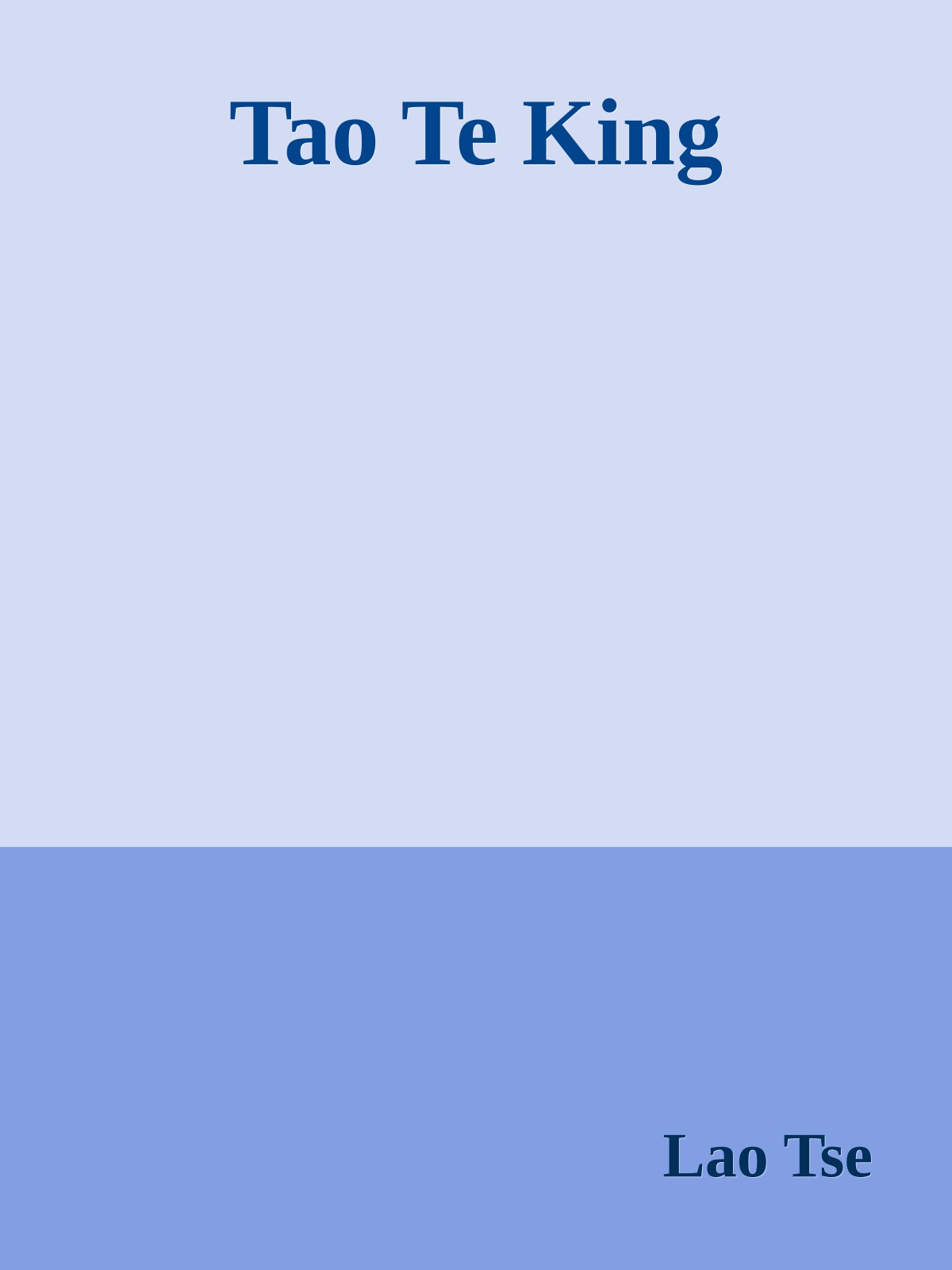 Tao Te King