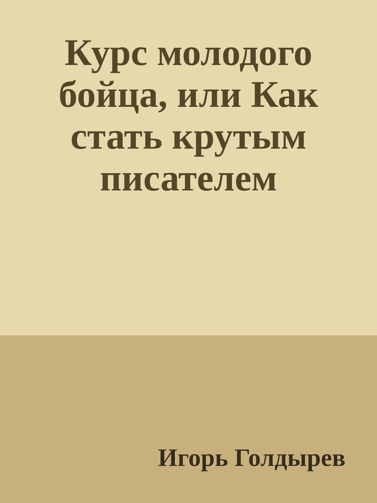 Курс молодого бойца, или Как стать крутым писателем