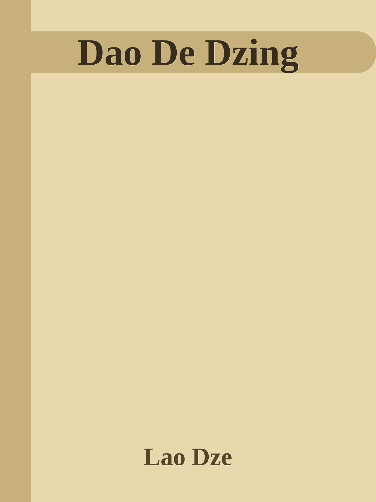 Dao De Dzing