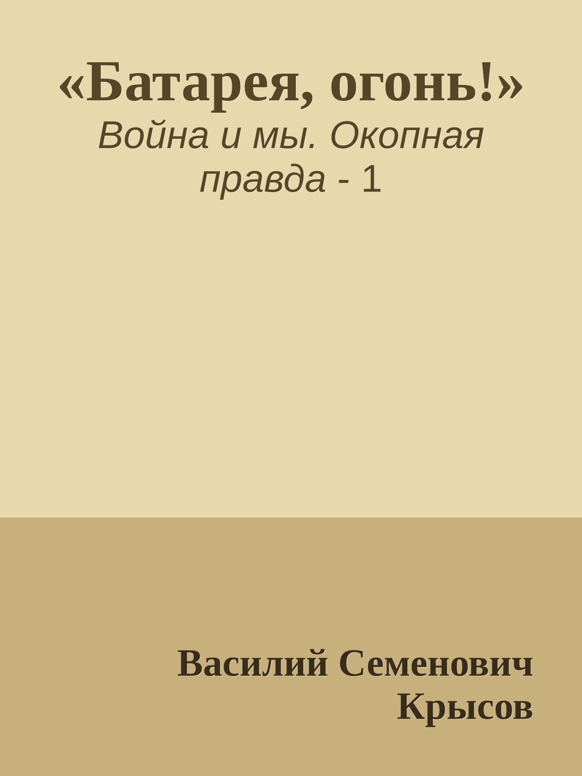 «Батарея, огонь!»
