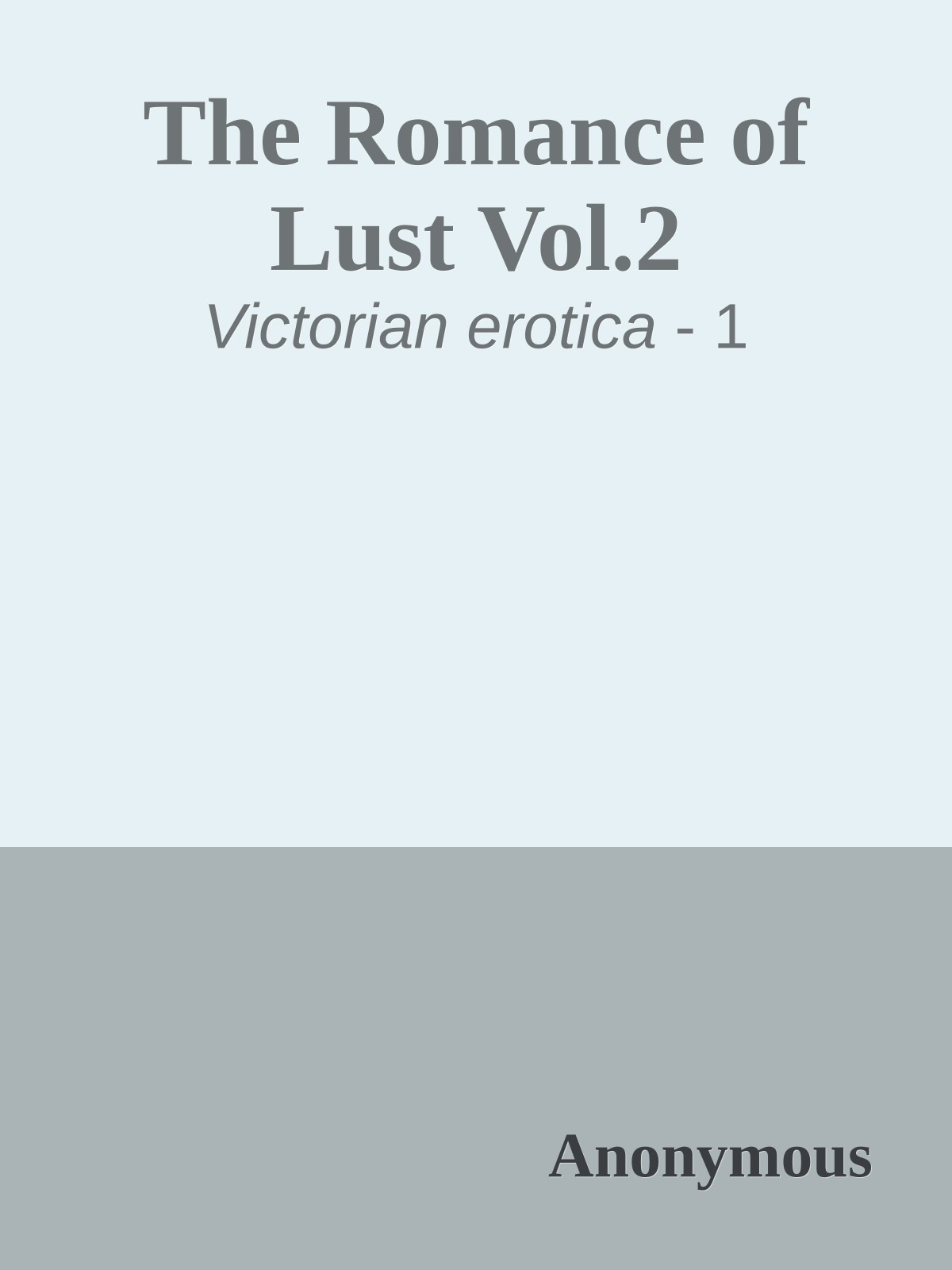 The Romance of Lust Vol.2