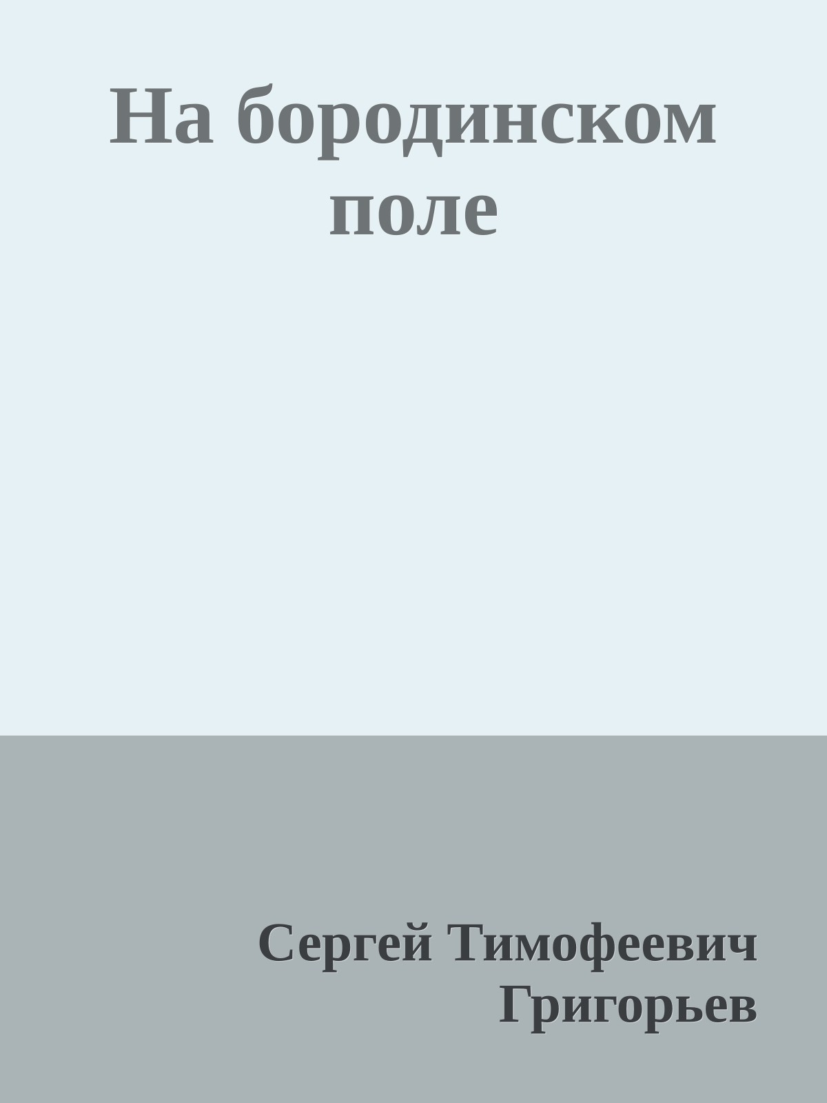 На бородинском поле