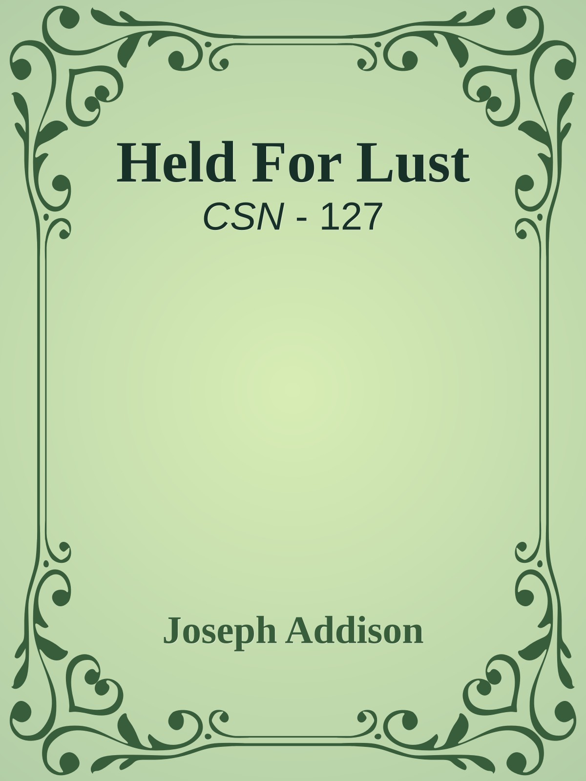 Held For Lust