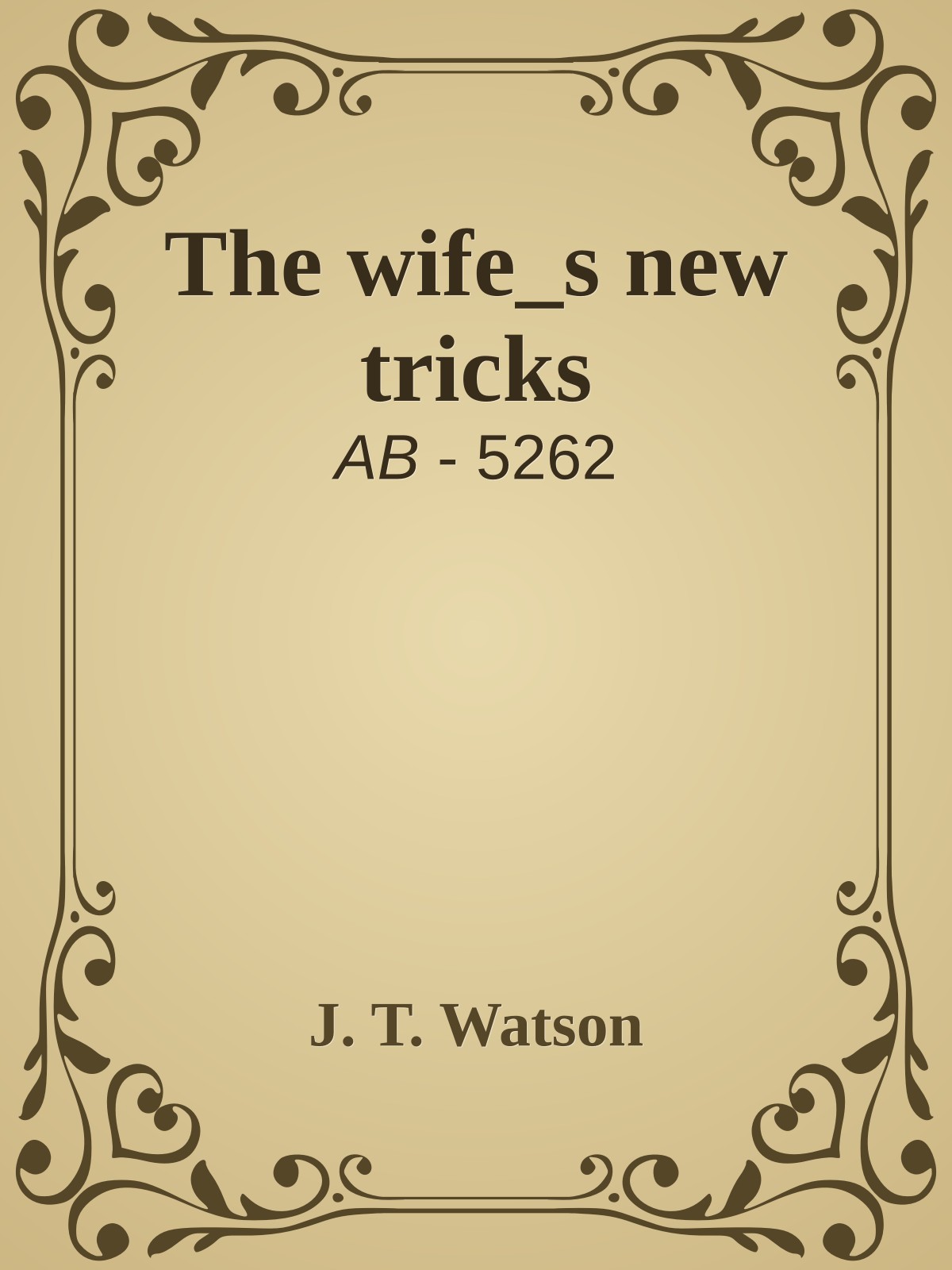 The wife_s new tricks