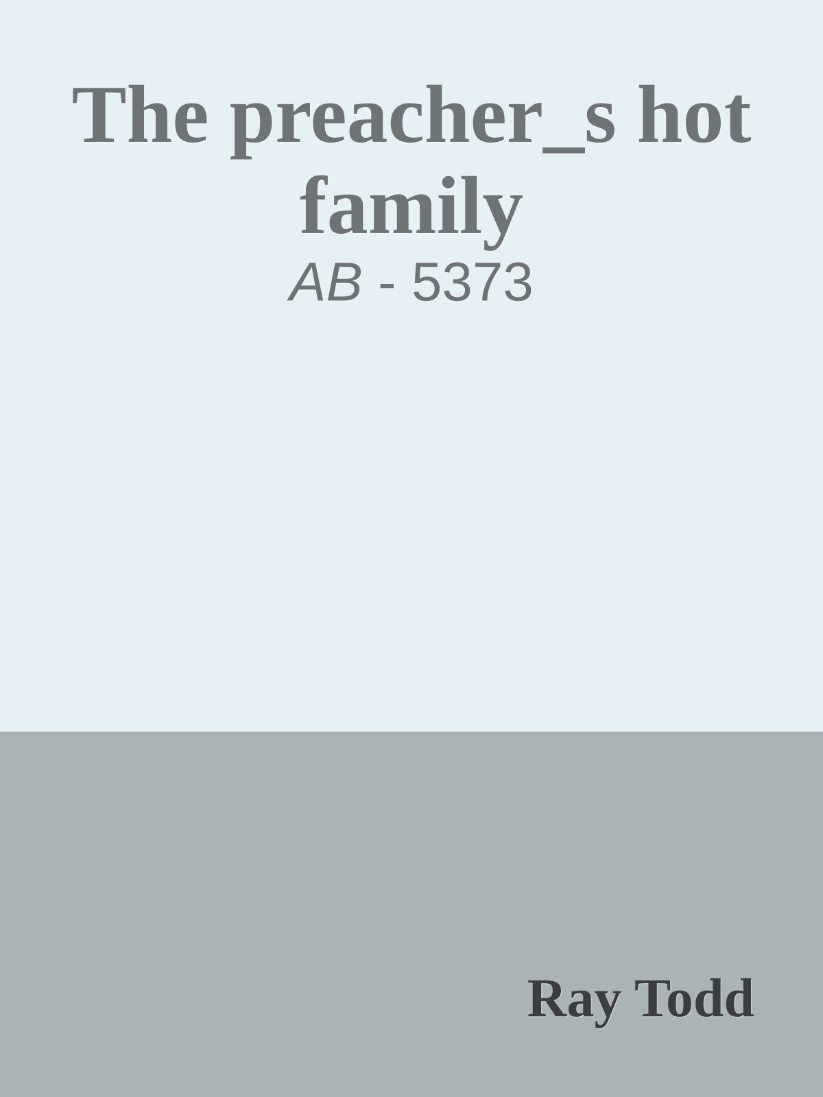 The preacher_s hot family