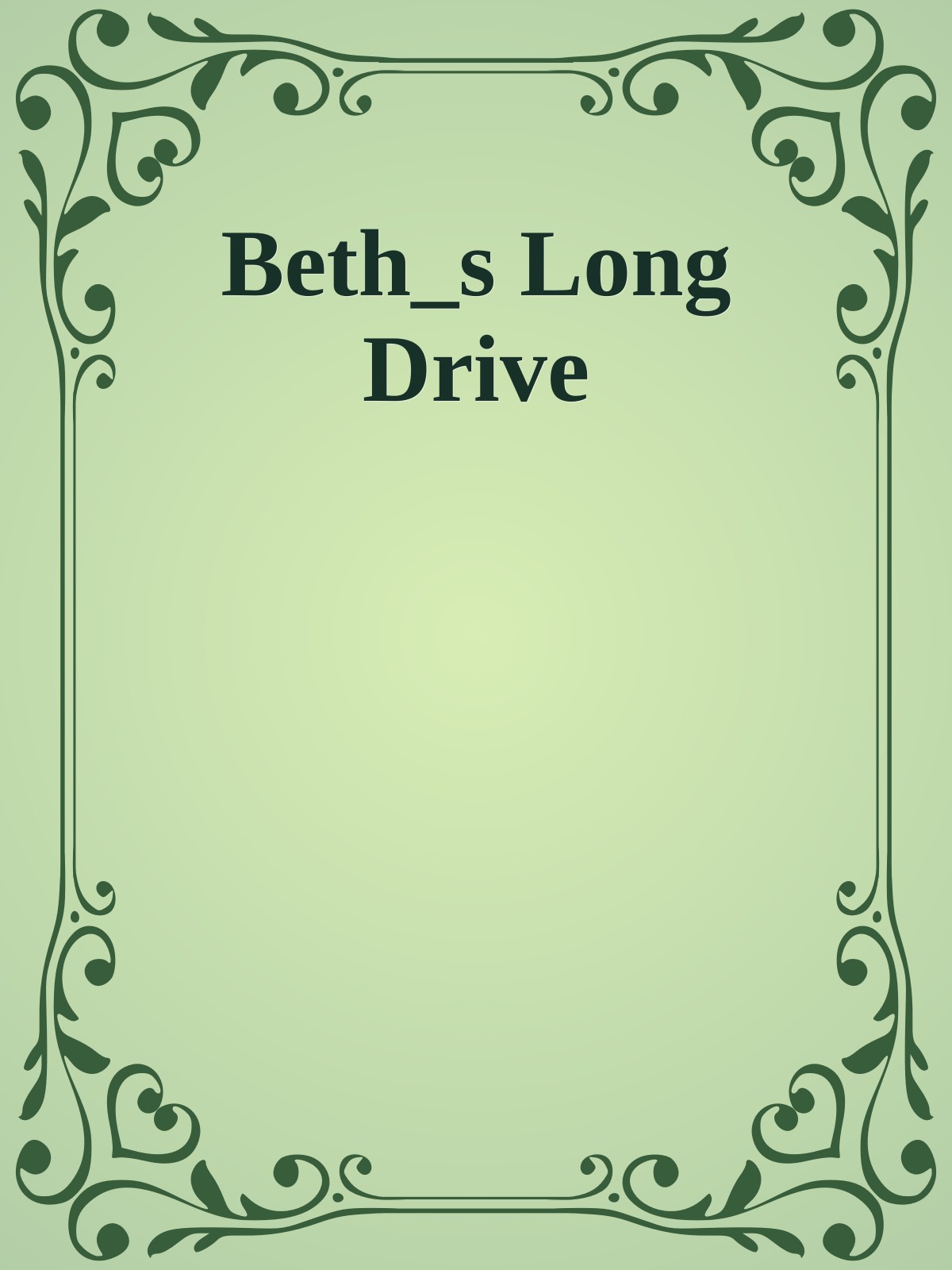 Beth_s Long Drive