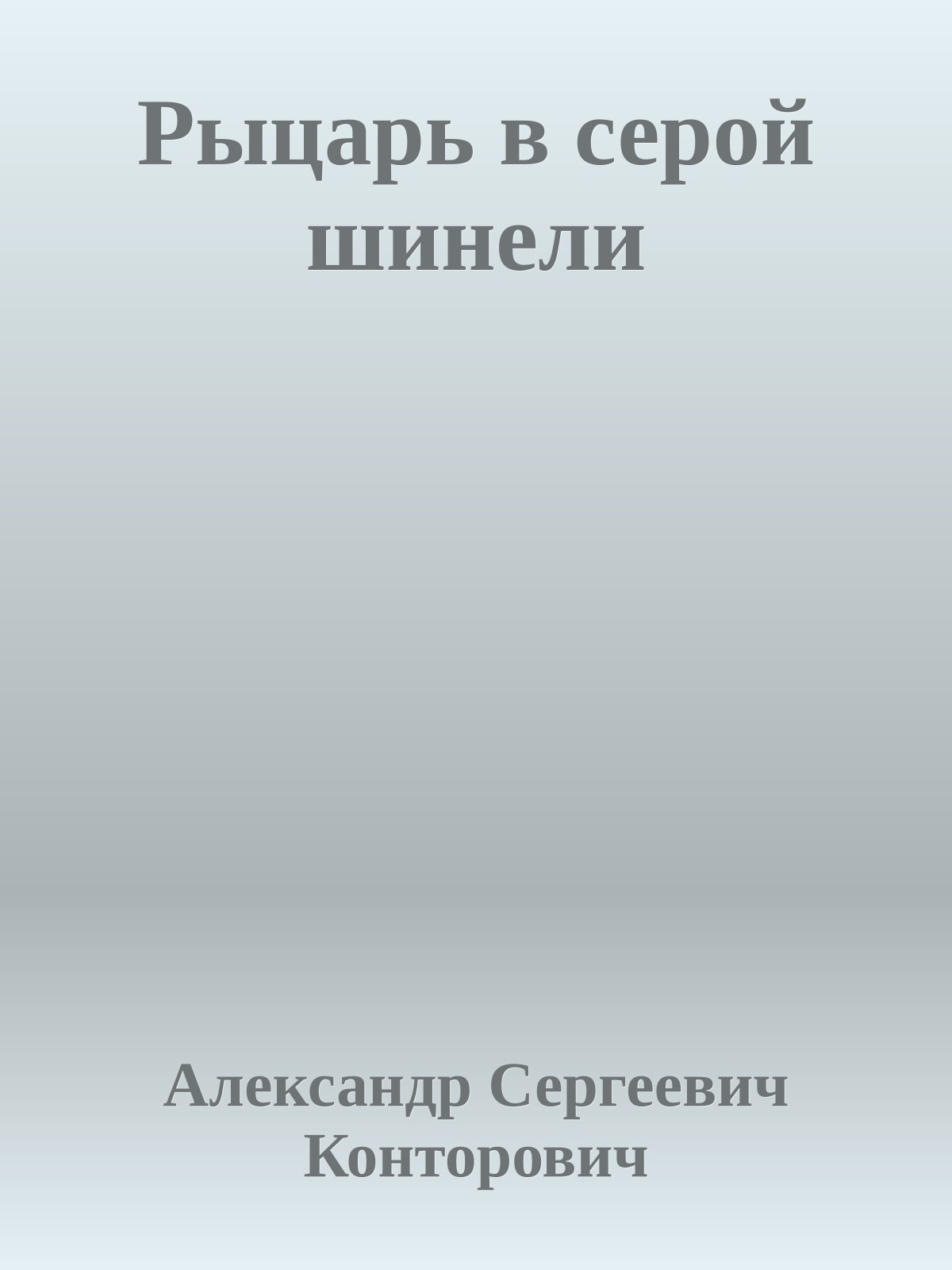 Рыцарь в серой шинели