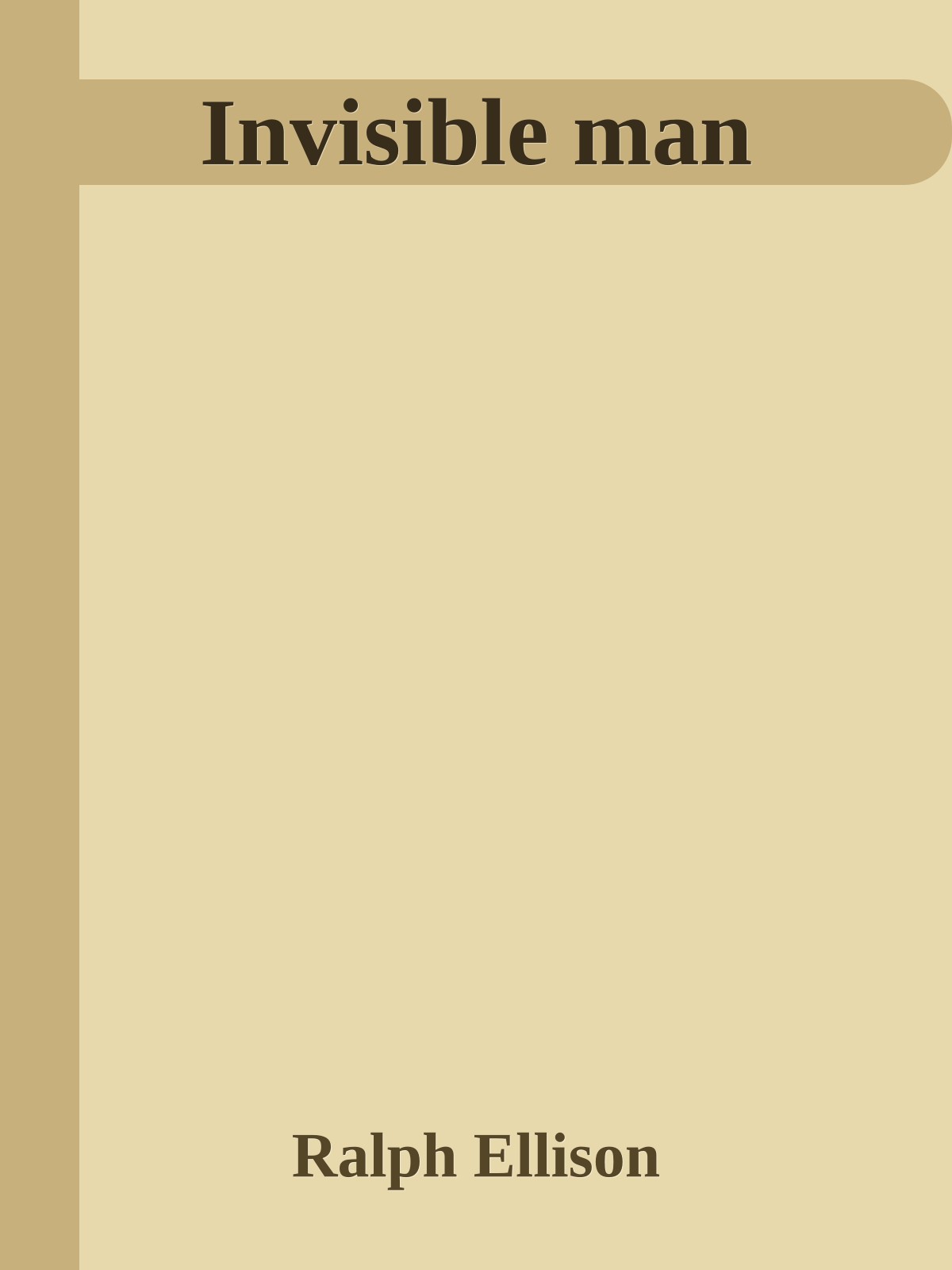 Invisible man