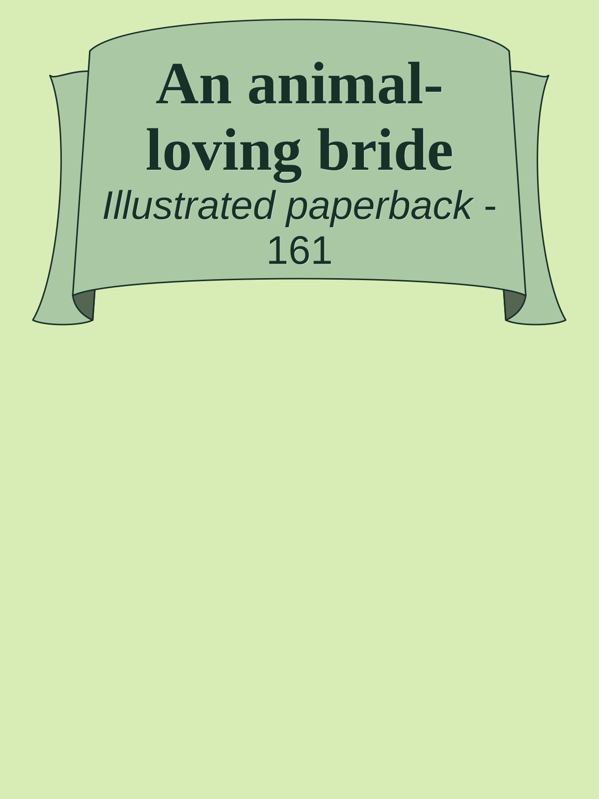 An animal-loving bride