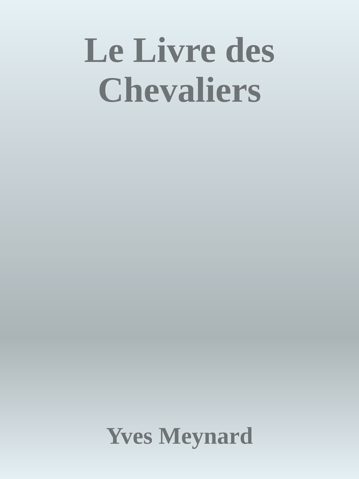 Le Livre des Chevaliers