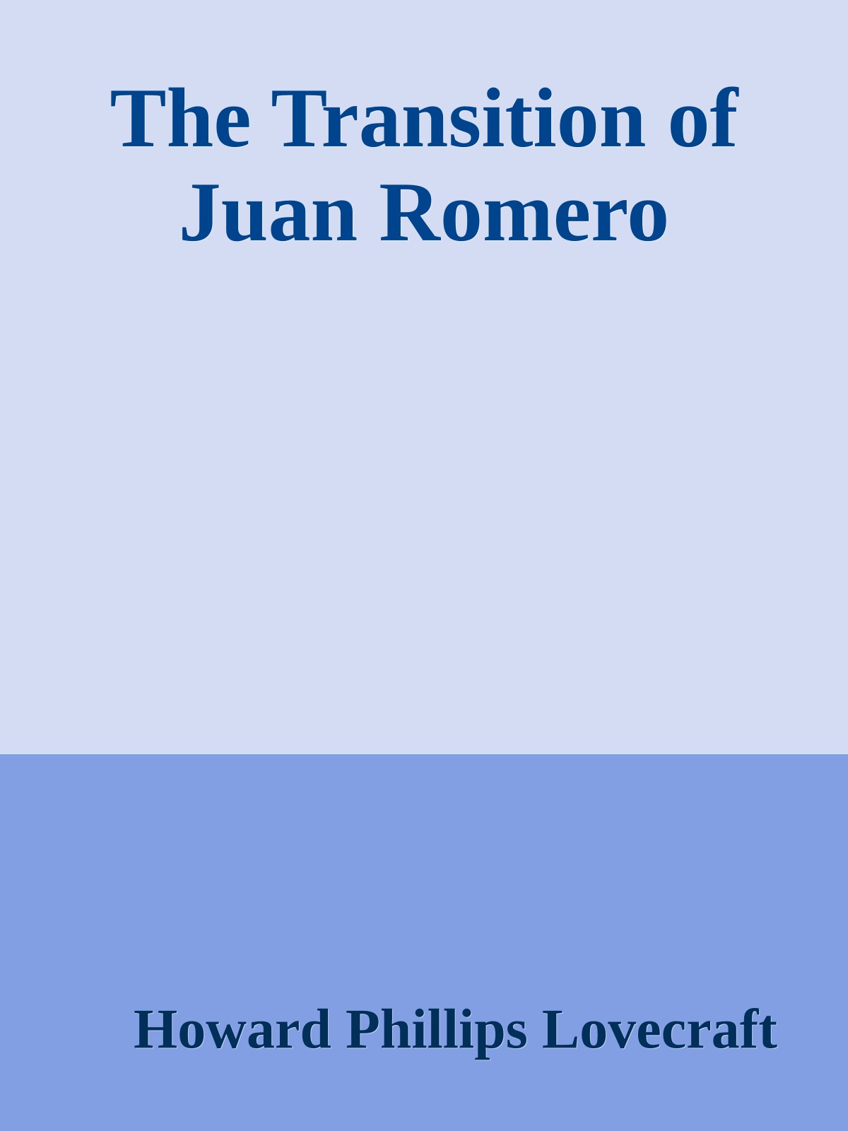 The Transition of Juan Romero