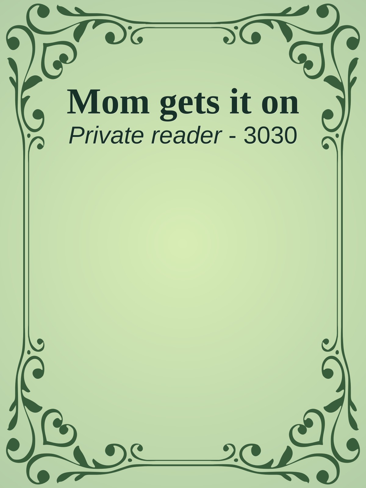 Mom gets it on