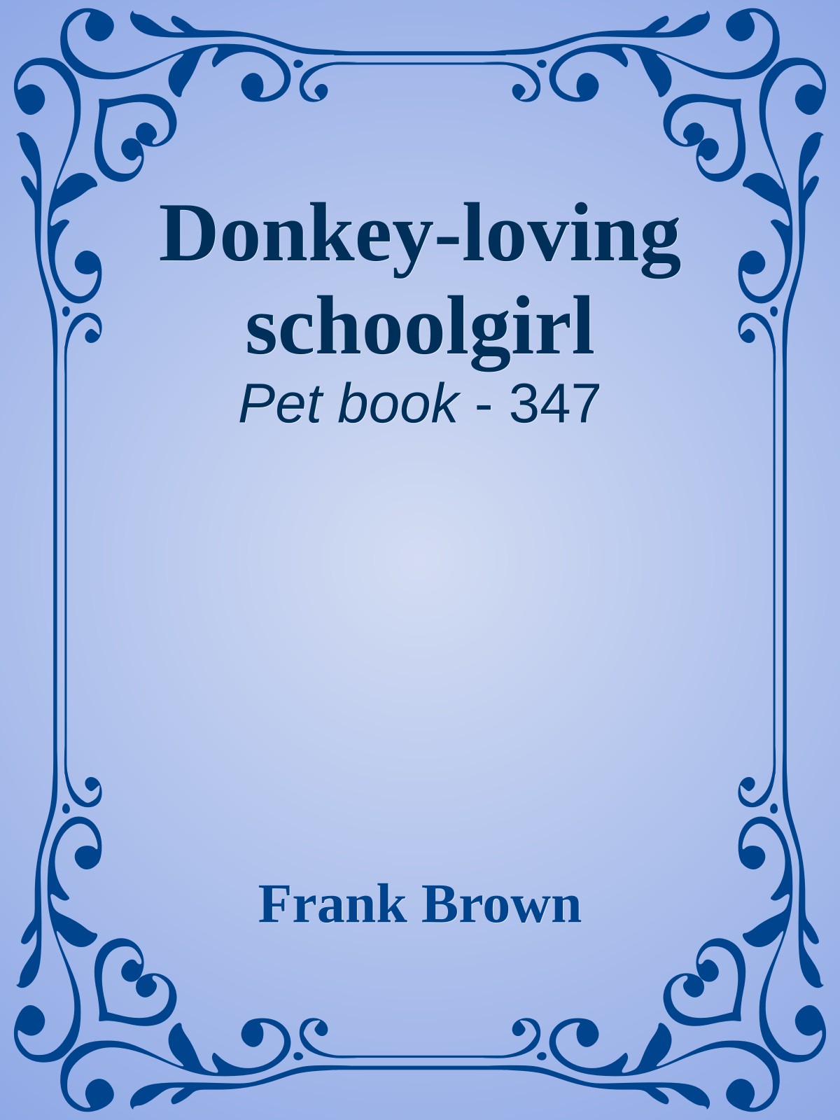 Donkey-loving schoolgirl