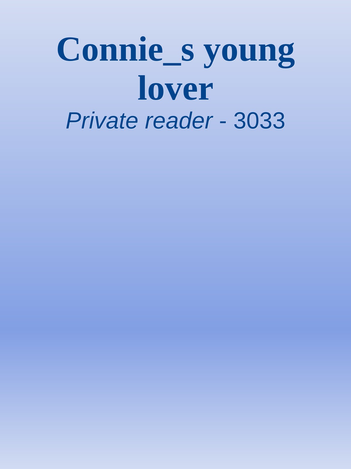 Connie_s young lover