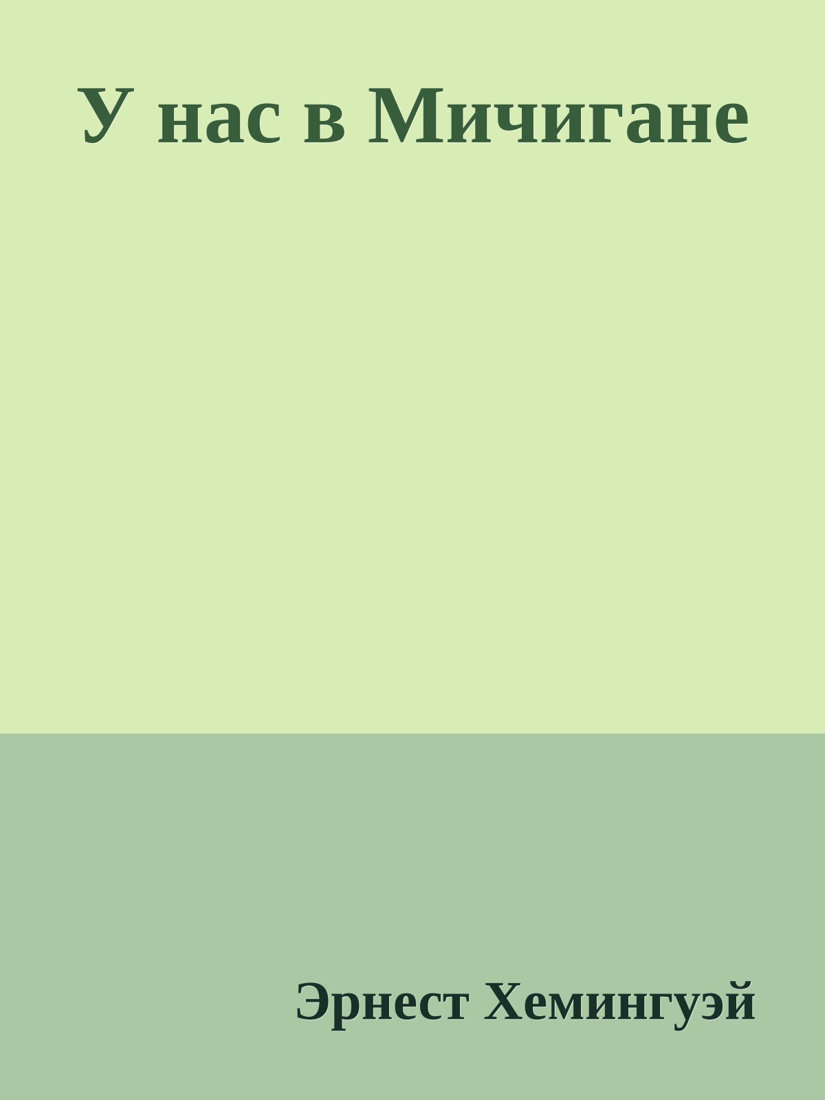 У нас в Мичигане