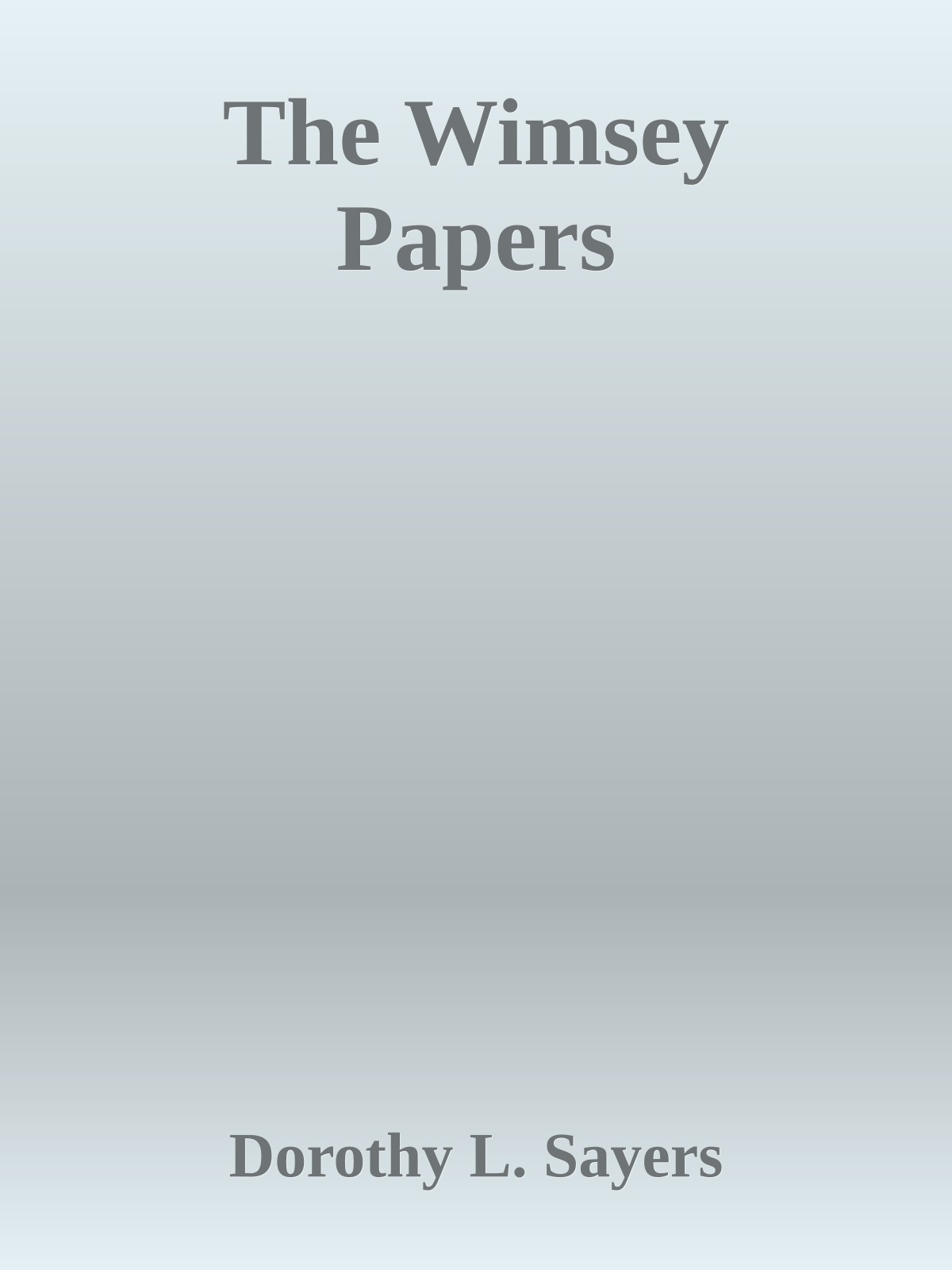 The Wimsey Papers