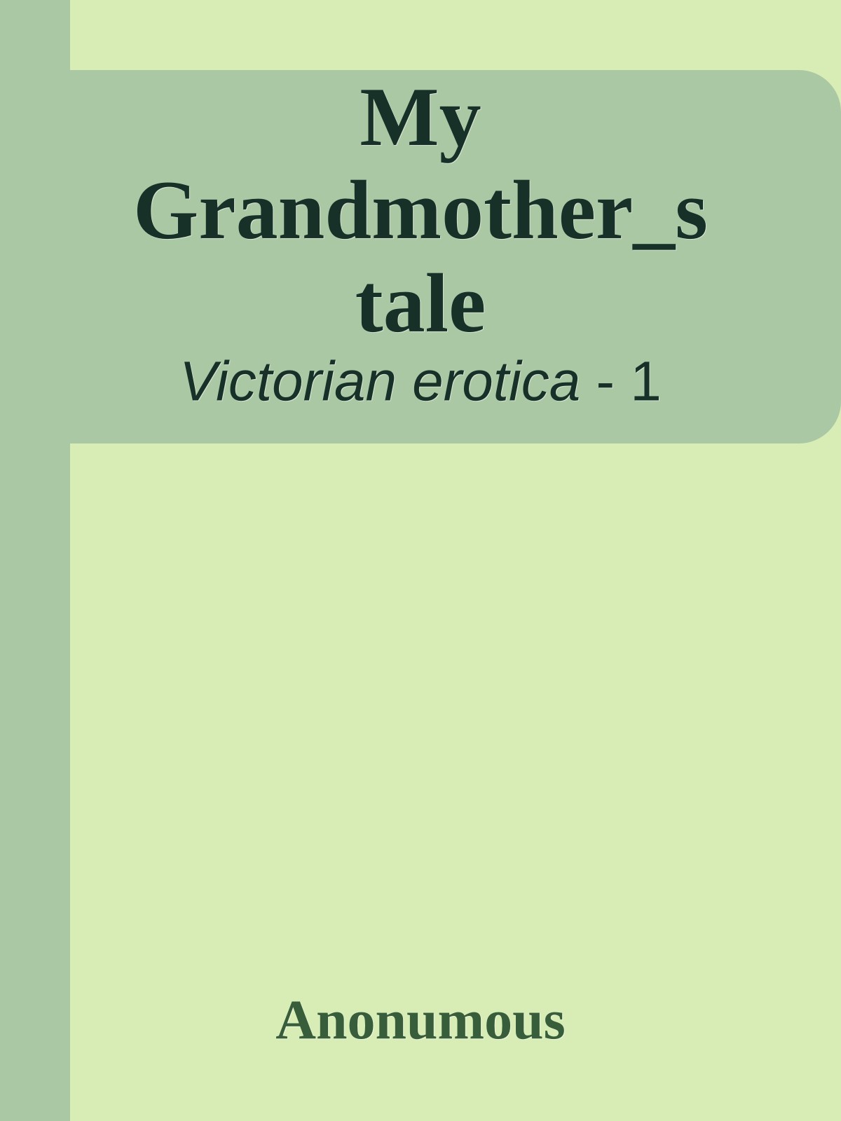 My Grandmother_s tale