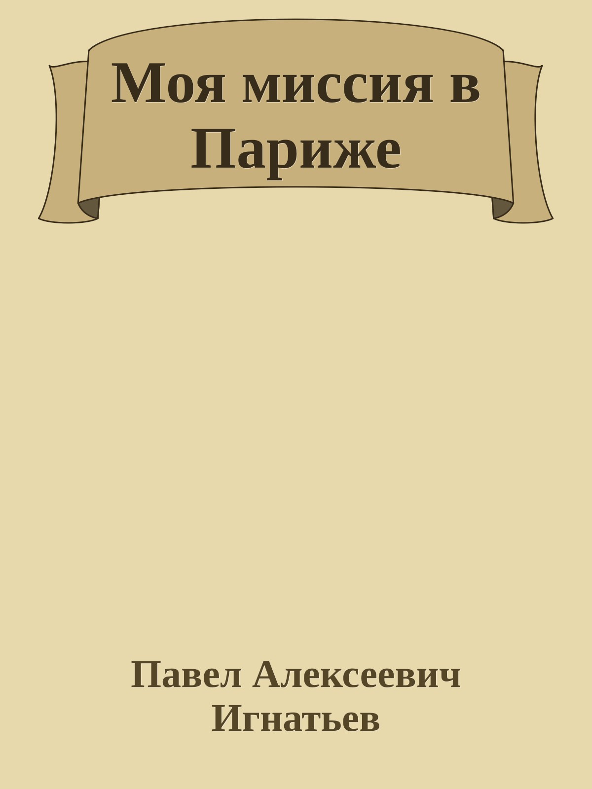 Моя миссия в Париже