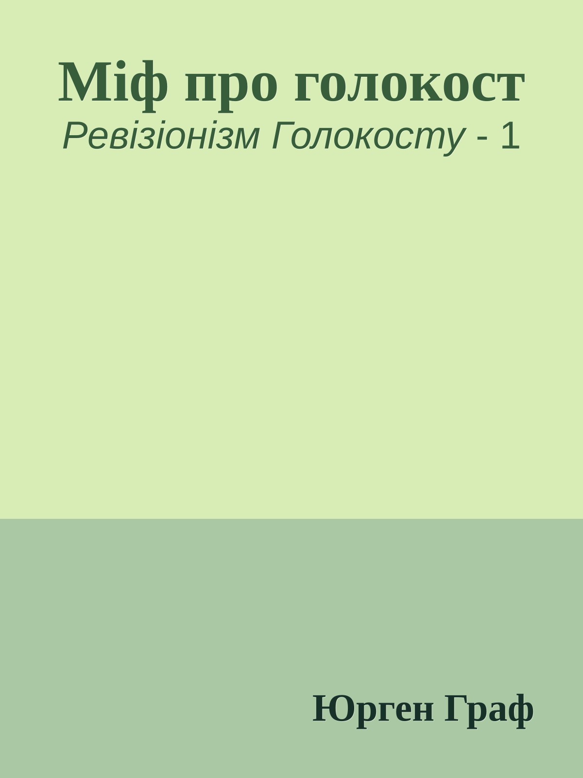 Міф про голокост