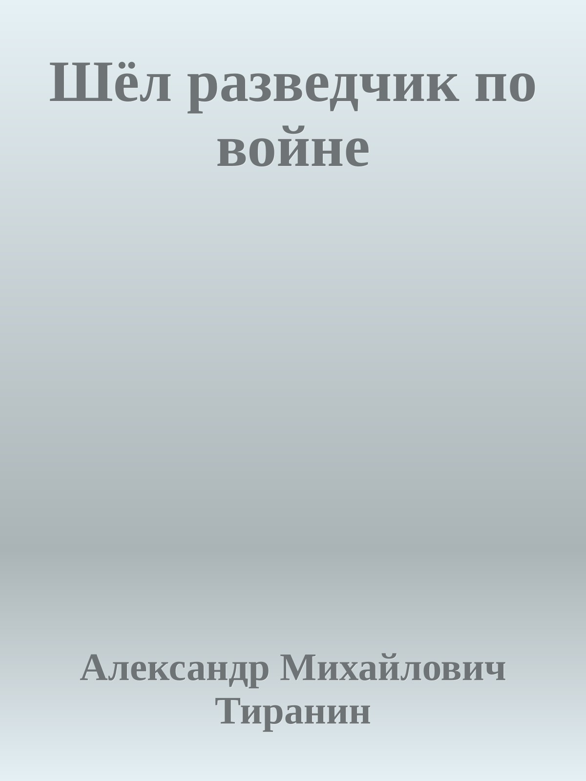Шёл разведчик по войне