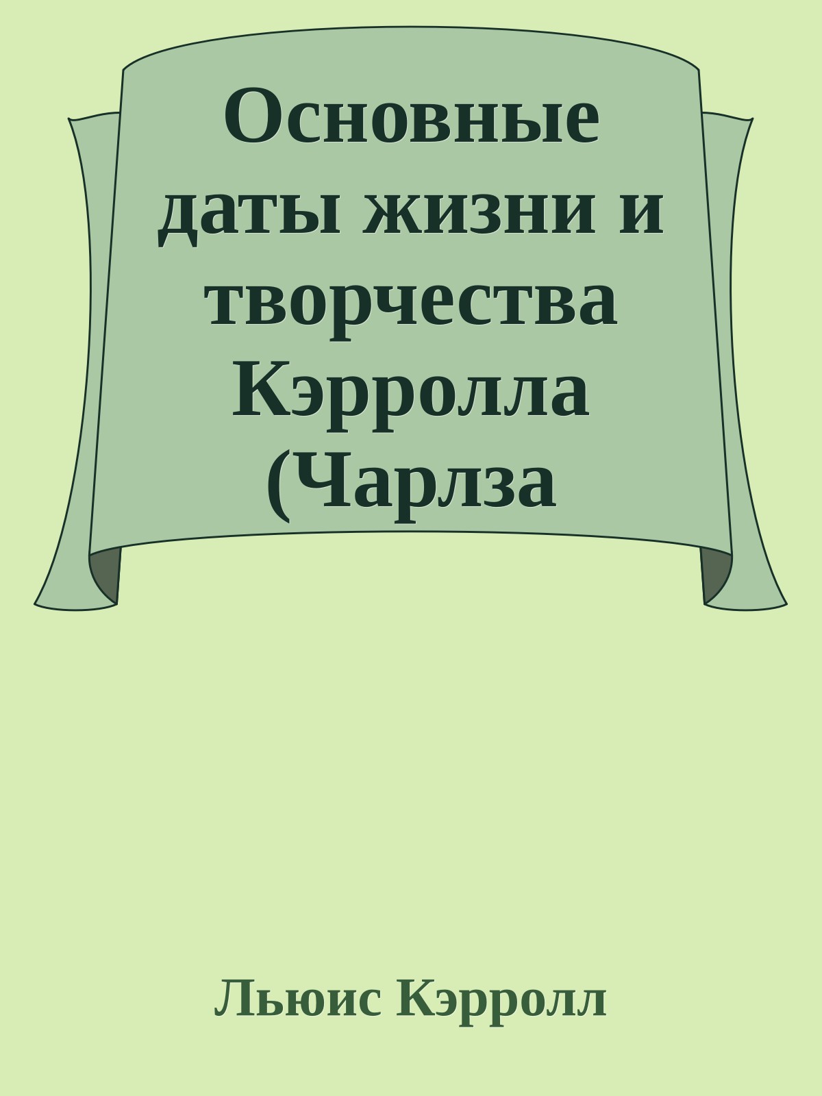 Основные даты жизни и творчества Кэрролла (Чарлза Лютвиджа Доджсона)