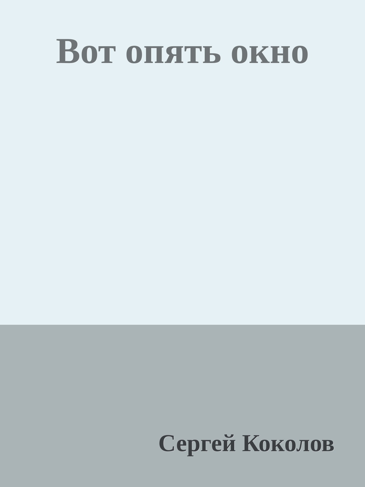 Вот опять окно