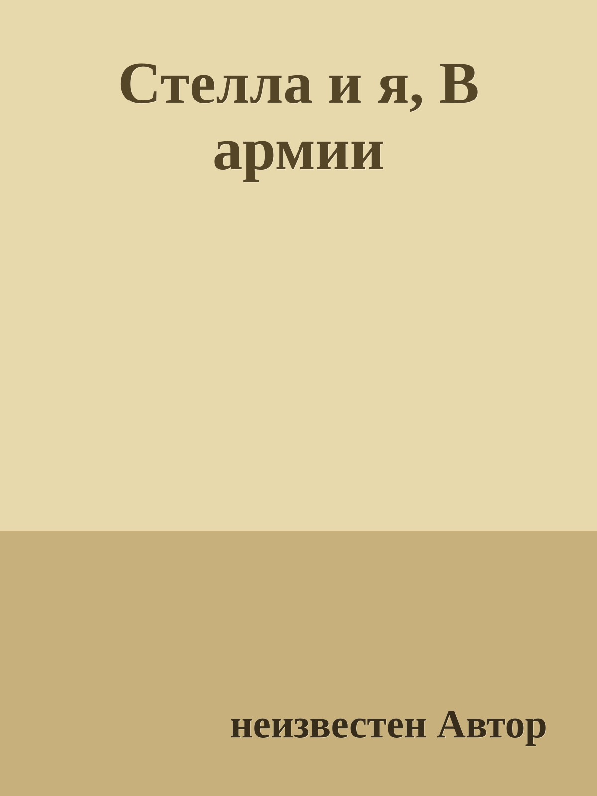 Стелла и я, В армии