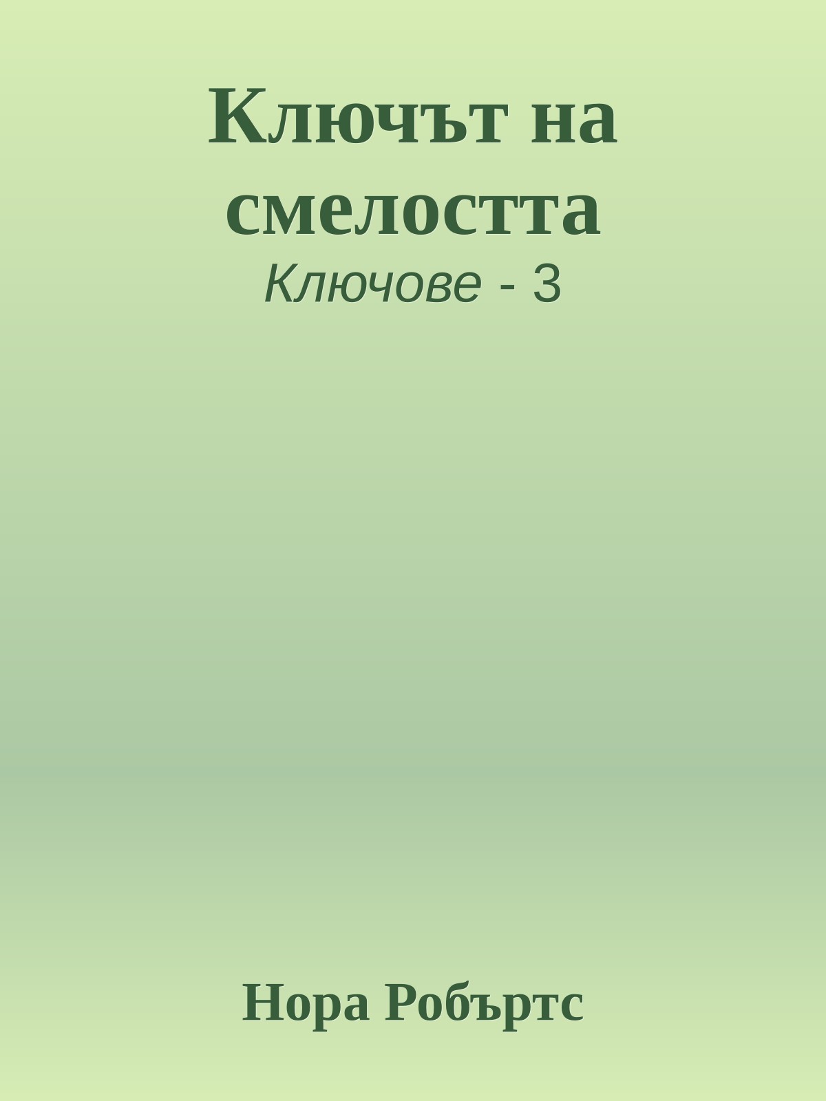 Ключът на смелостта