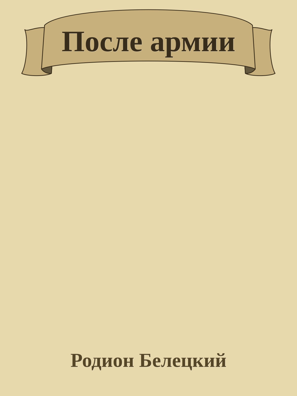 После армии
