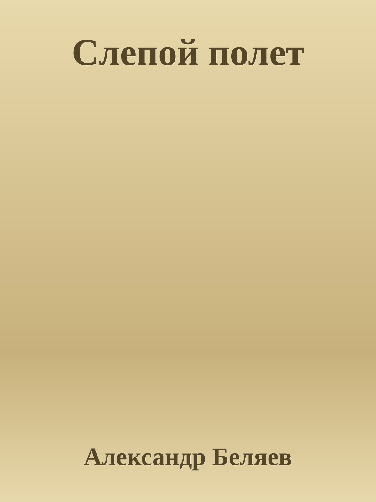 Слепой полет