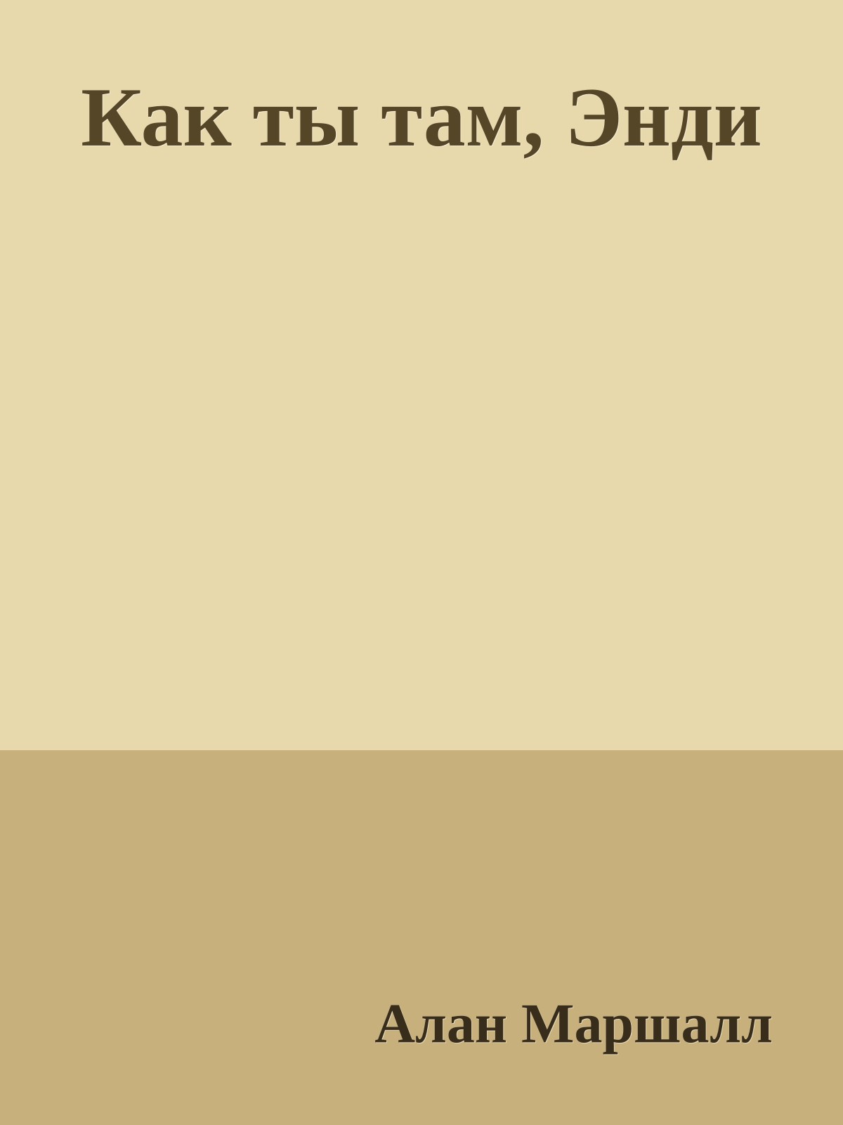 Как ты там, Энди