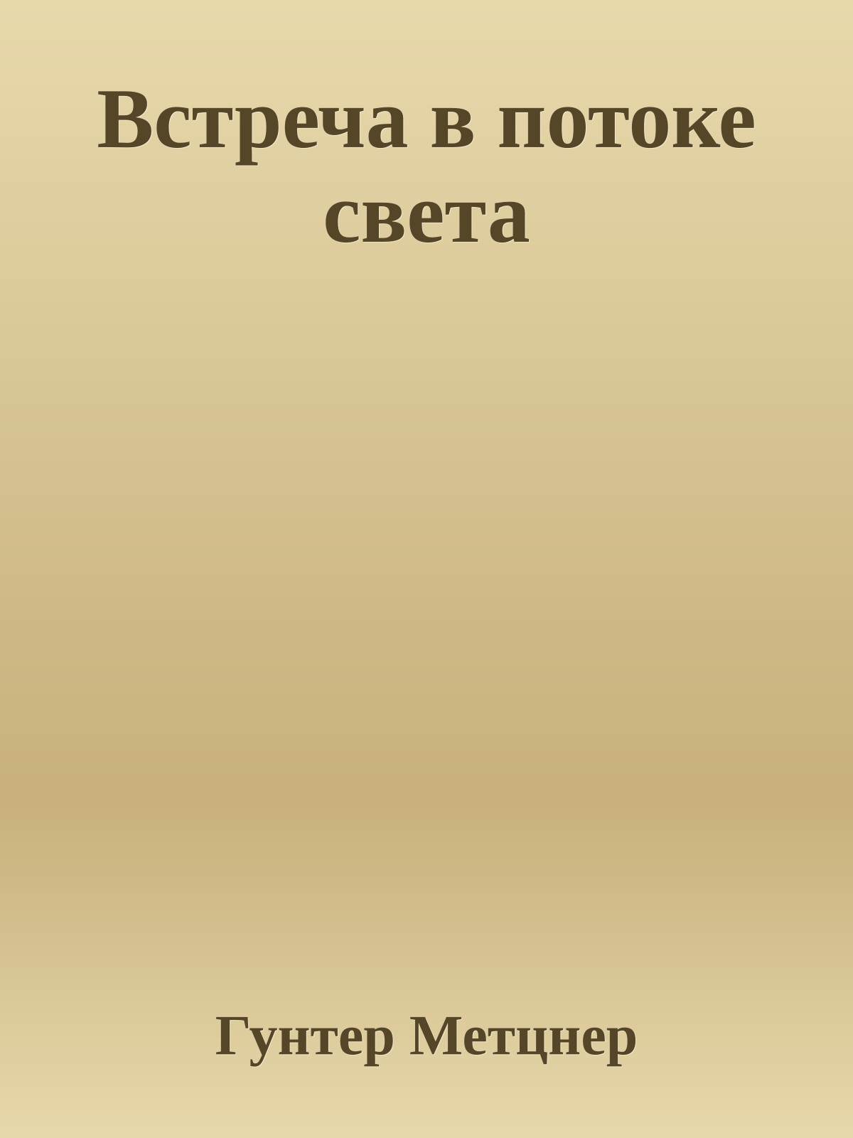 Встреча в потоке света